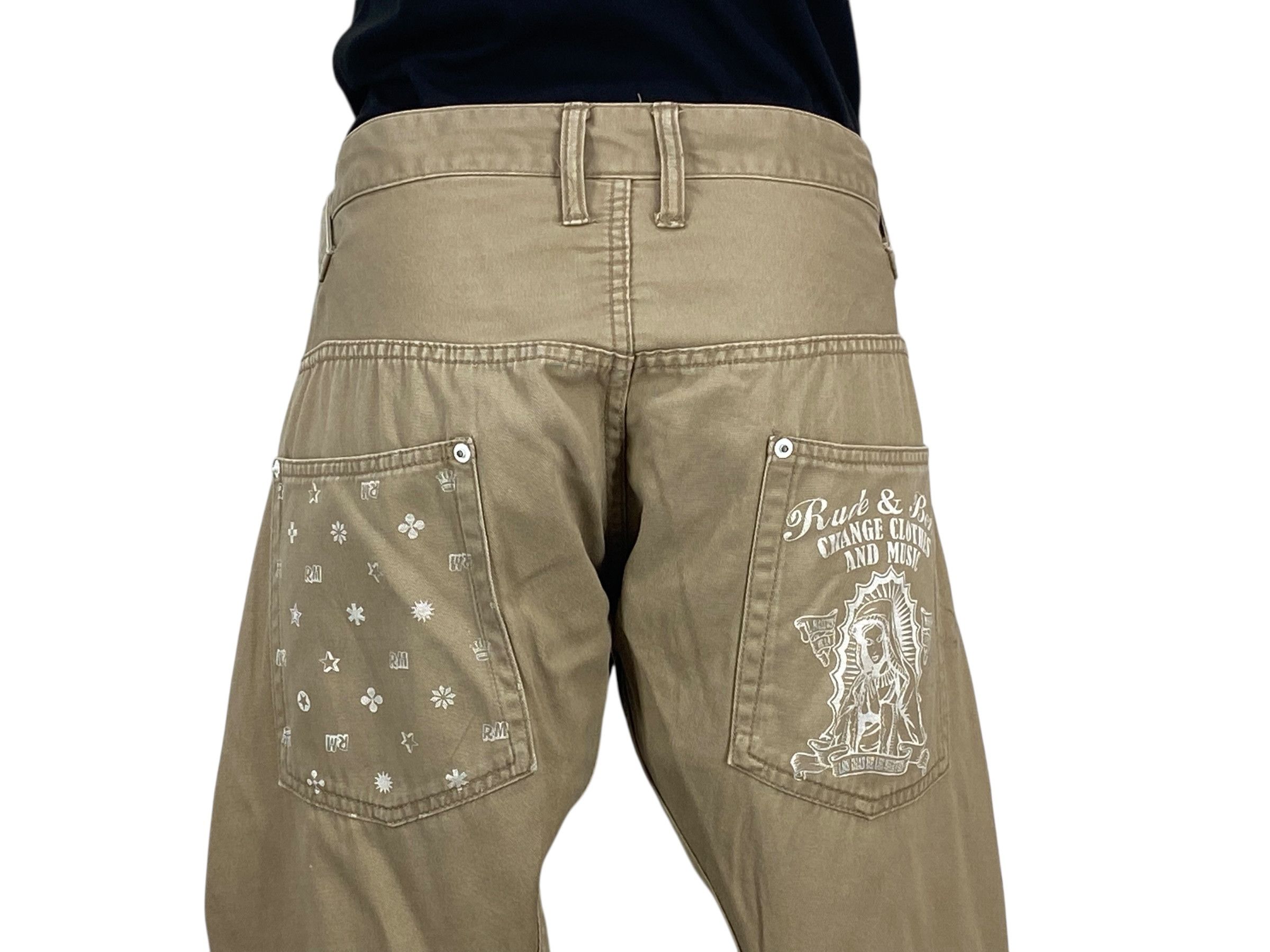 Japanese Brand Rimaster Pants Printed Loose Pants Size US 31 - 6 Thumbnail