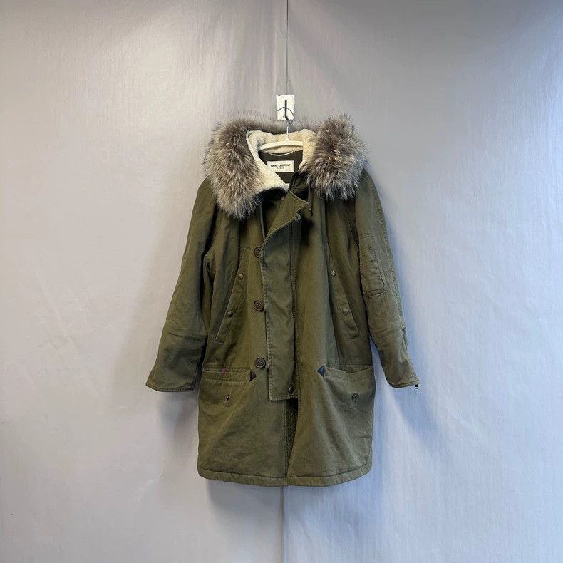 Saint Laurent Paris Saint Laurent Paris Coyote Wool Lamb Pike Cotton jacket 250 Size XXS / US 00 / IT 34 - 1 Thumbnail