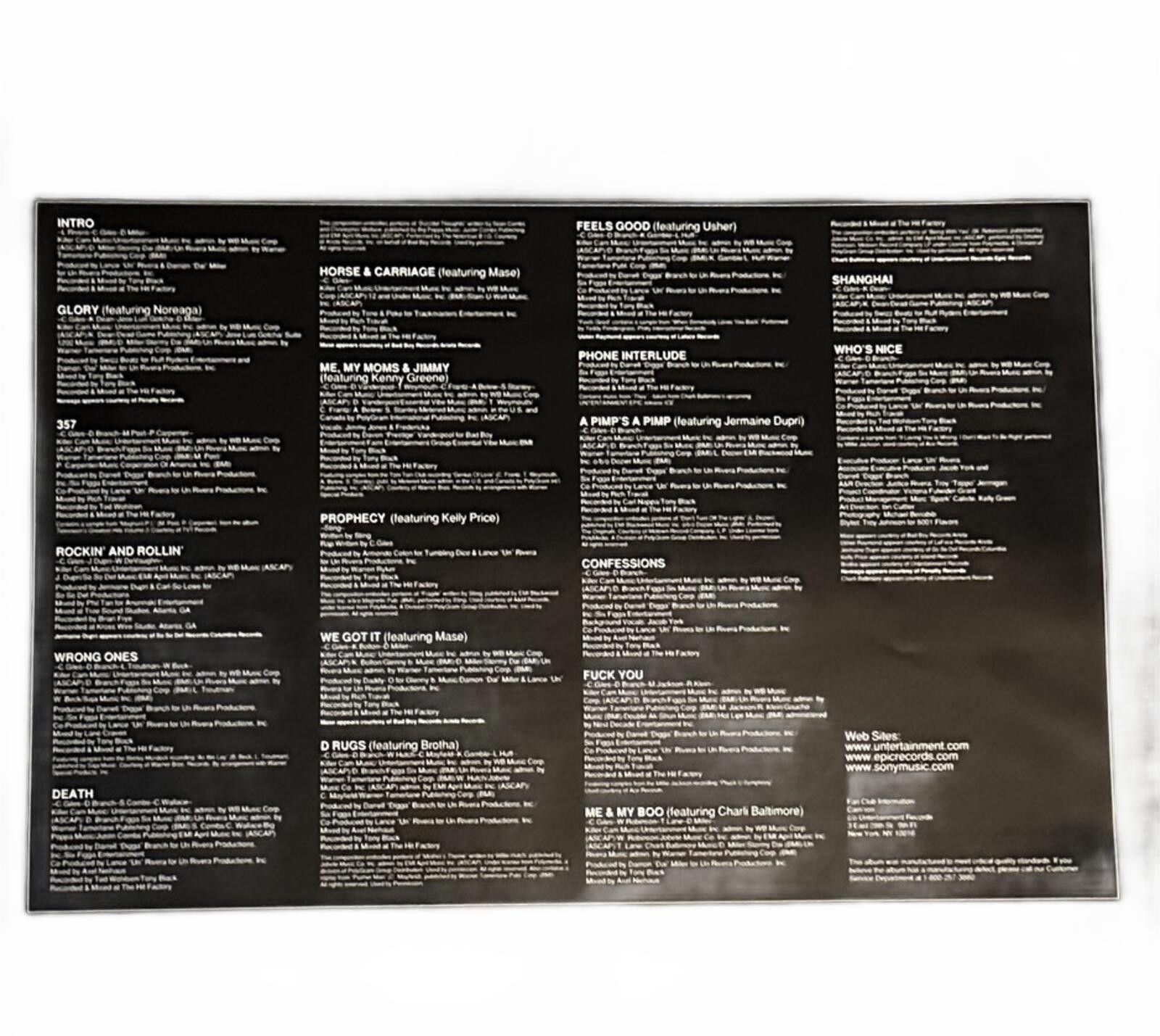 Other Cam'ron - Confessions Of Fire Vinyl LP 1998 Mase Usher Rare! Size ONE SIZE - 11 Thumbnail