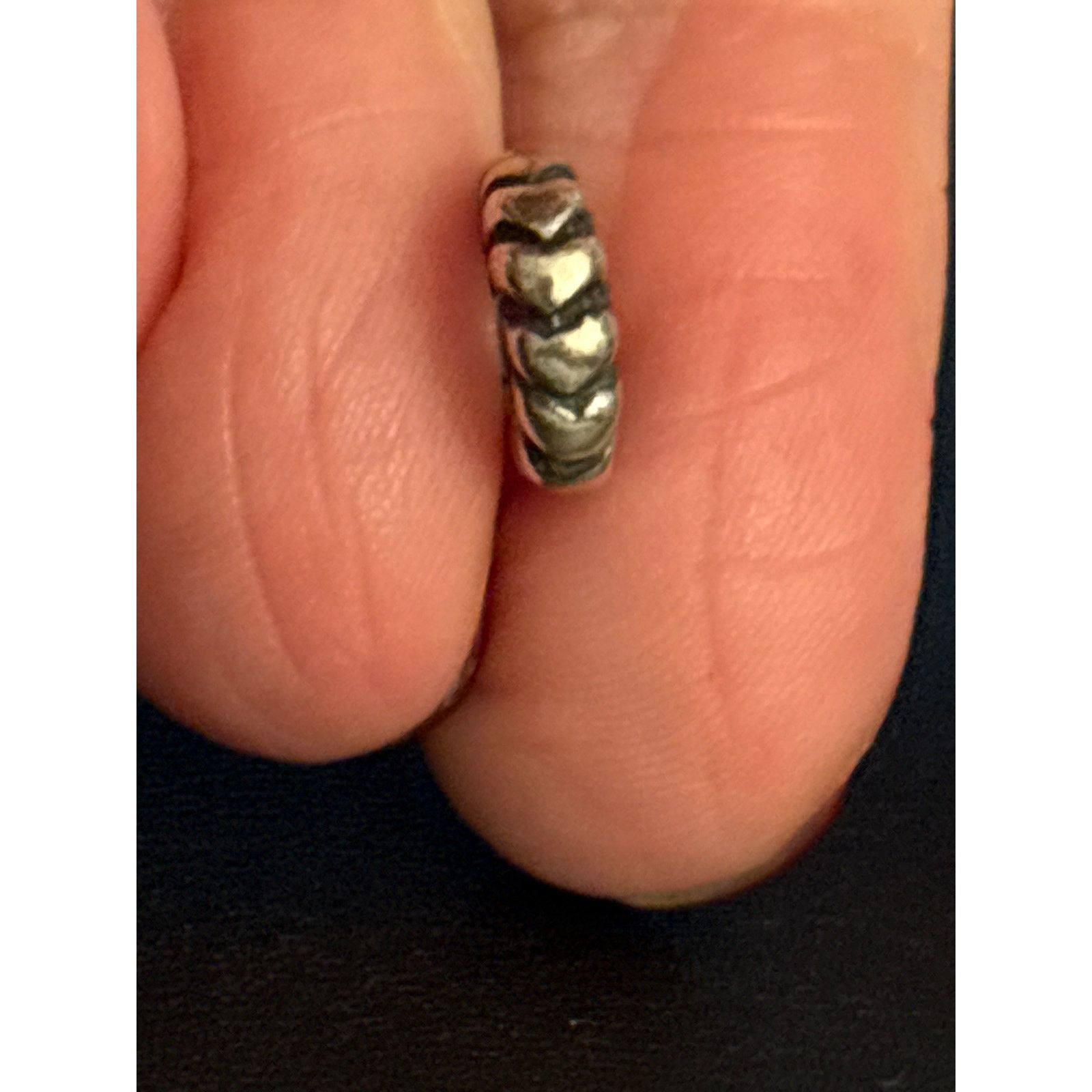 pandora Pandora Sterling Silver Heart Spacer Charm Size ONE SIZE - 9 Thumbnail