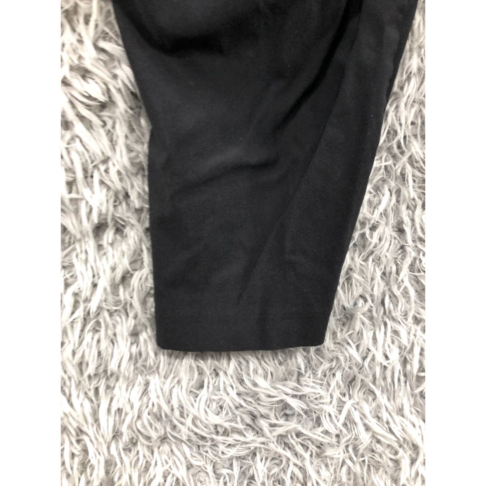 Vintage Maurices Pull On Capri Pants Womens Black 24W Regular Slim Straight 22in Inseam Flat Front Pockets Elastic Waist Plus Size Flaw Noted Size 42" / US 20 - 6 Thumbnail