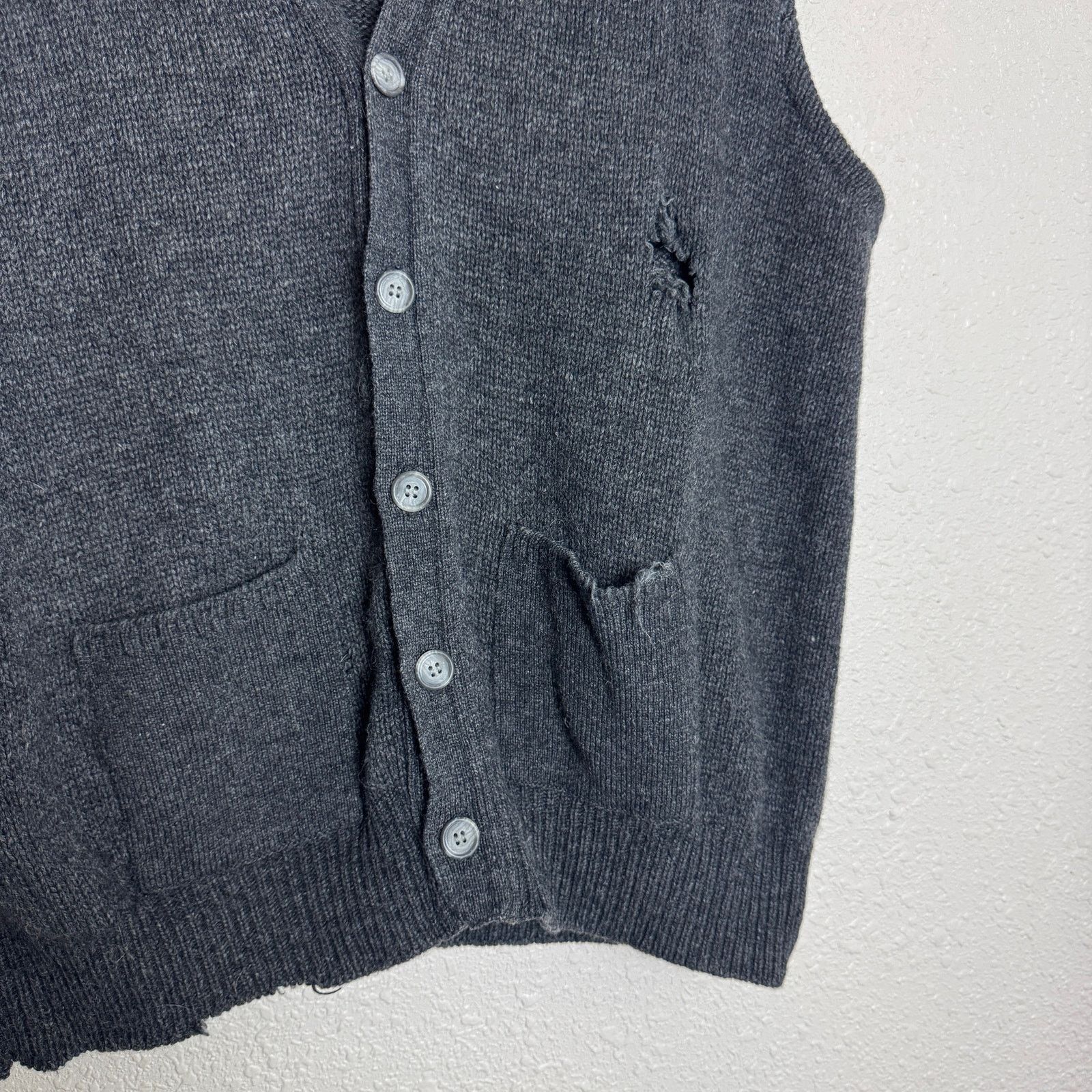 Other Portland Distressed Gray Vest Size XL Size US XL / EU 56 / 4 - 2 Thumbnail