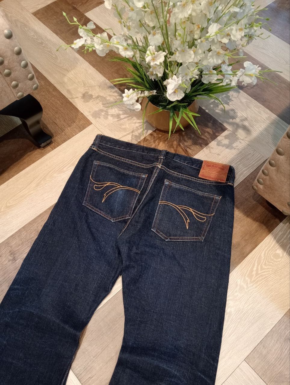The Flat Head THE FLAT HEAD JAPAN BLUE DENIM FLARED PANTS Size US 36 / EU 52 - 12 Thumbnail