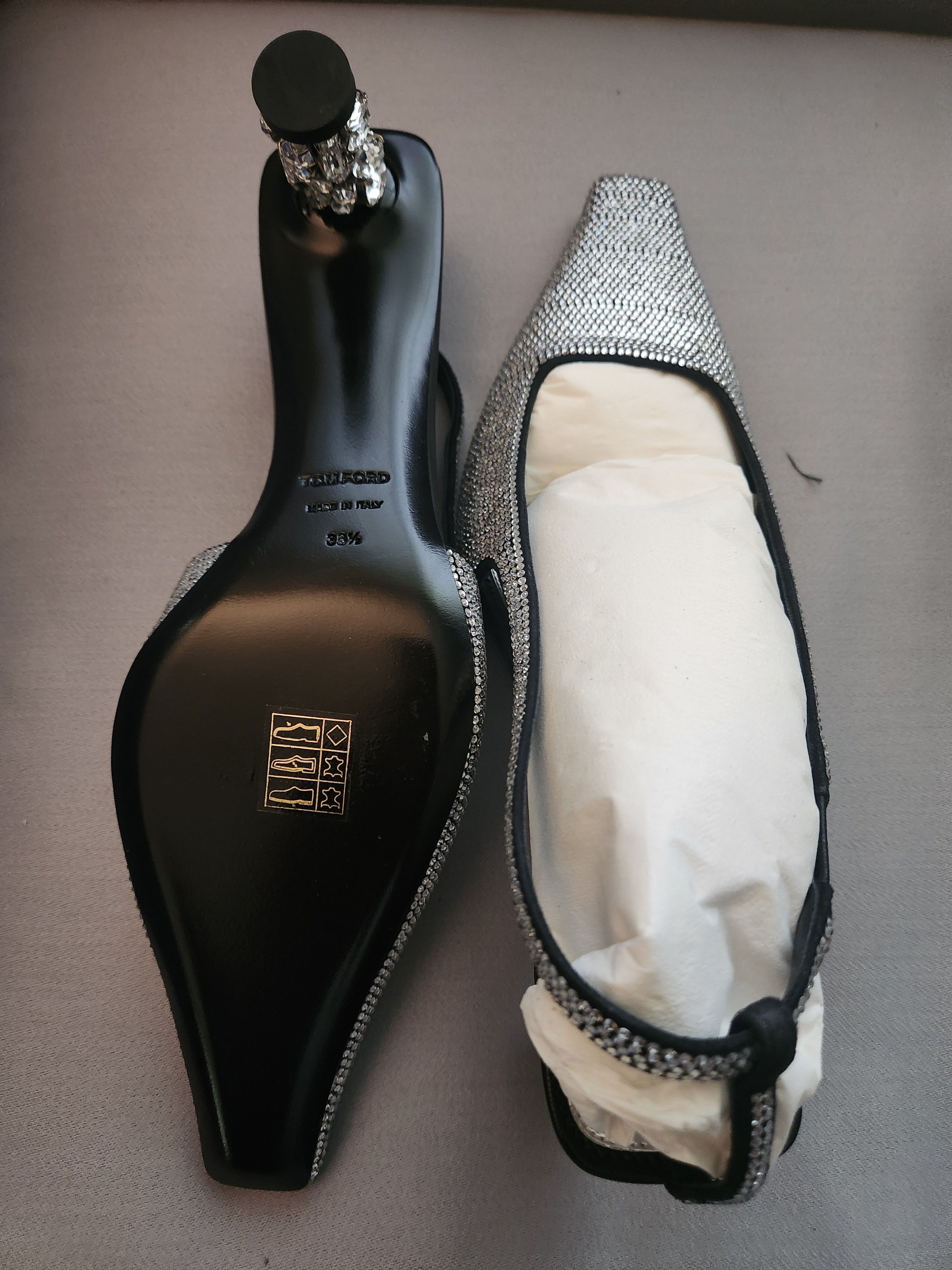Tom Ford Bejeweled slingback pump Size US 8.5 / IT 38.5 - 6 Thumbnail