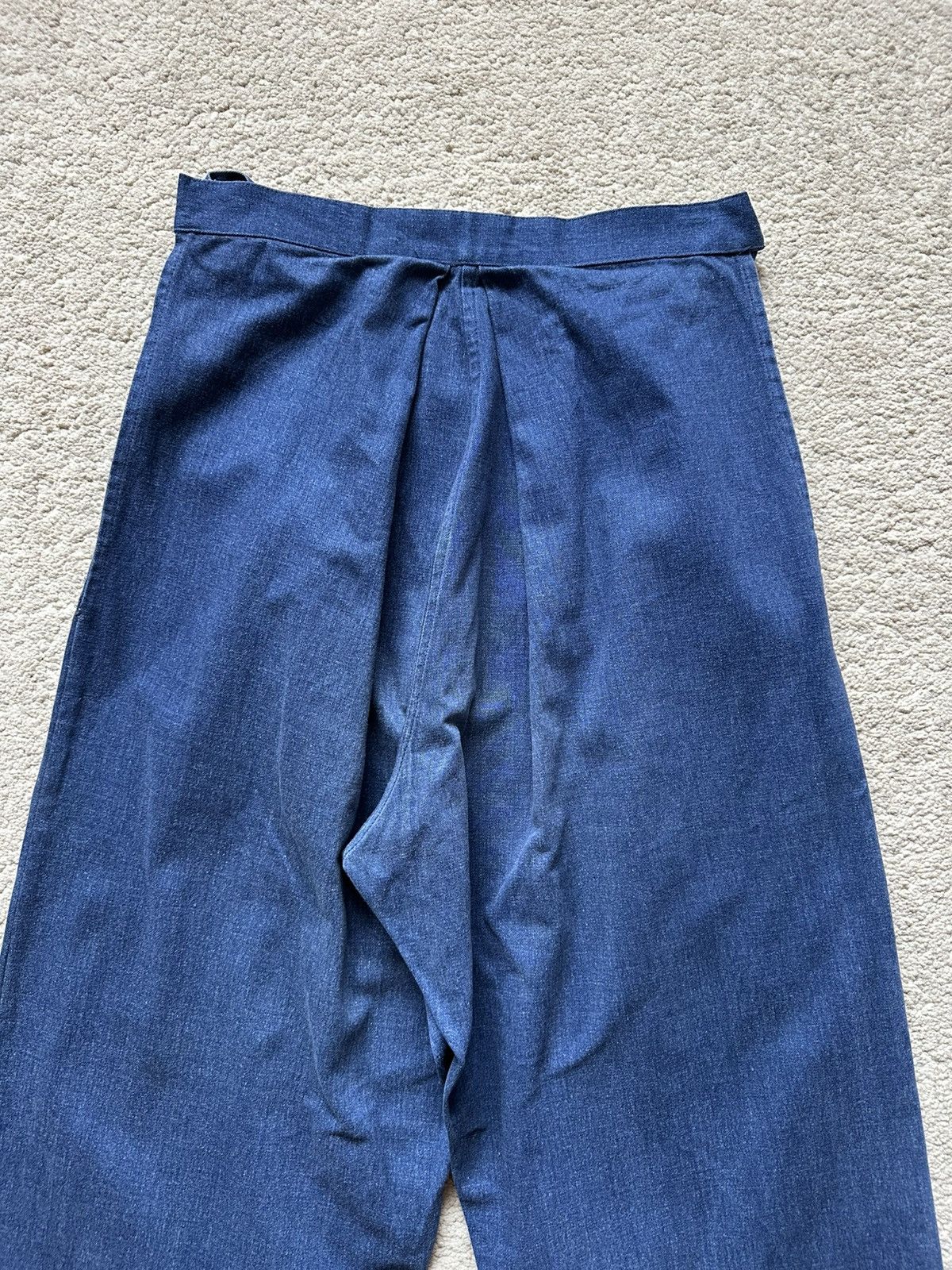 Japanese Brand 1990s Japanese Blue Denim Umanori hakama Pant Size US 29 - 10 Thumbnail