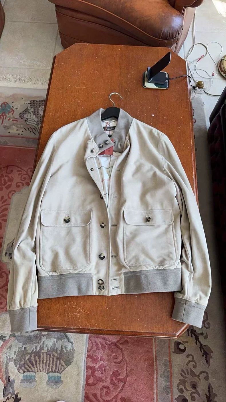 Loro Piana Loro Piana Men's Kidskin Leather Jacket Size US S / EU 44-46 / 1 - 1 Thumbnail