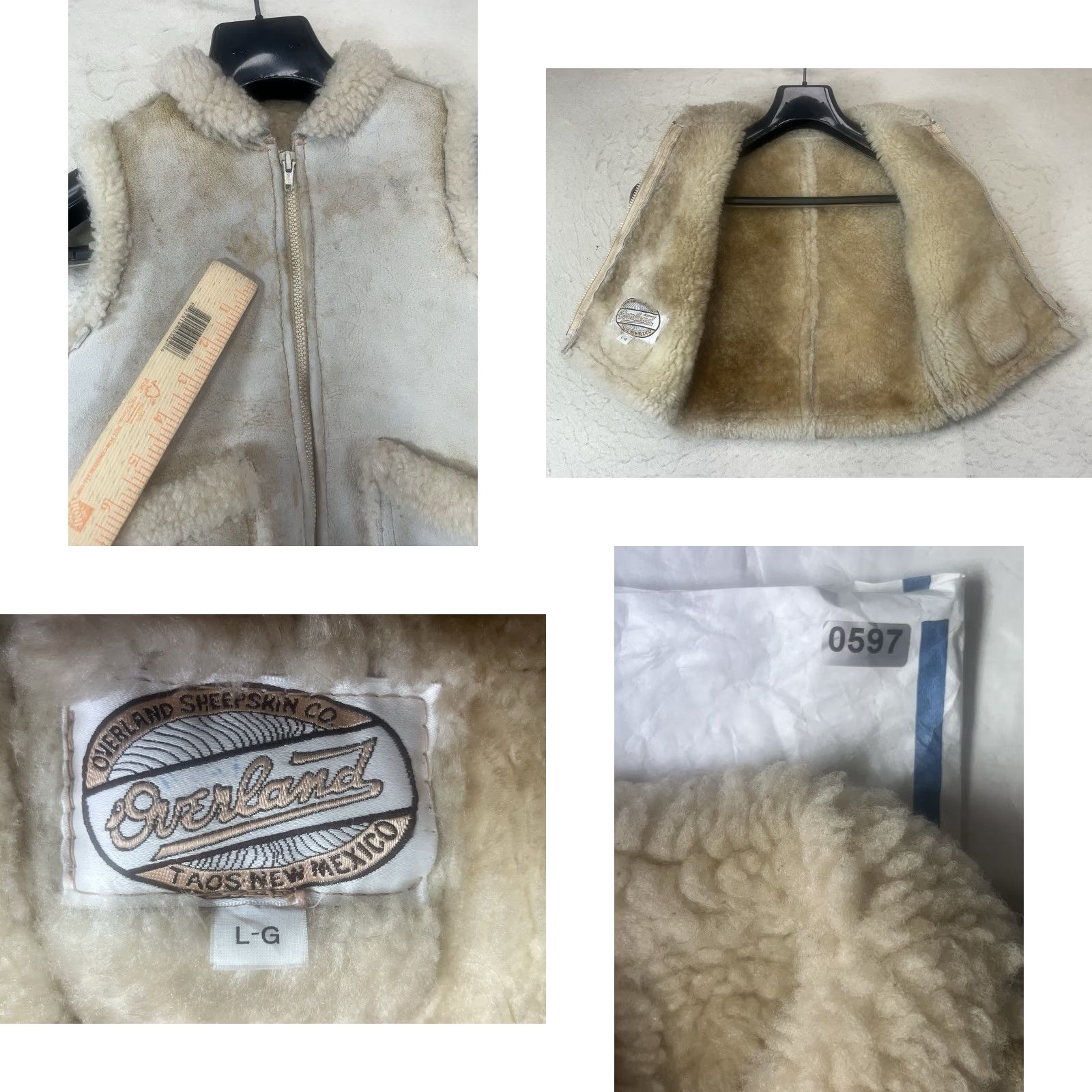 Vintage VINTAGE Overland Vest Women L Beige Leather Shearling Mid-Length Casual Fall Winter Spring Size L / US 10 / IT 46 - 8 Thumbnail