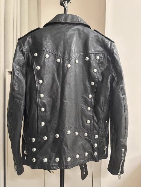 Saint Laurent Paris Saint Laurent Paris Leather Studded Jacket by Hedi Slimane Size US M / EU 48-50 / 2 - 2 Thumbnail