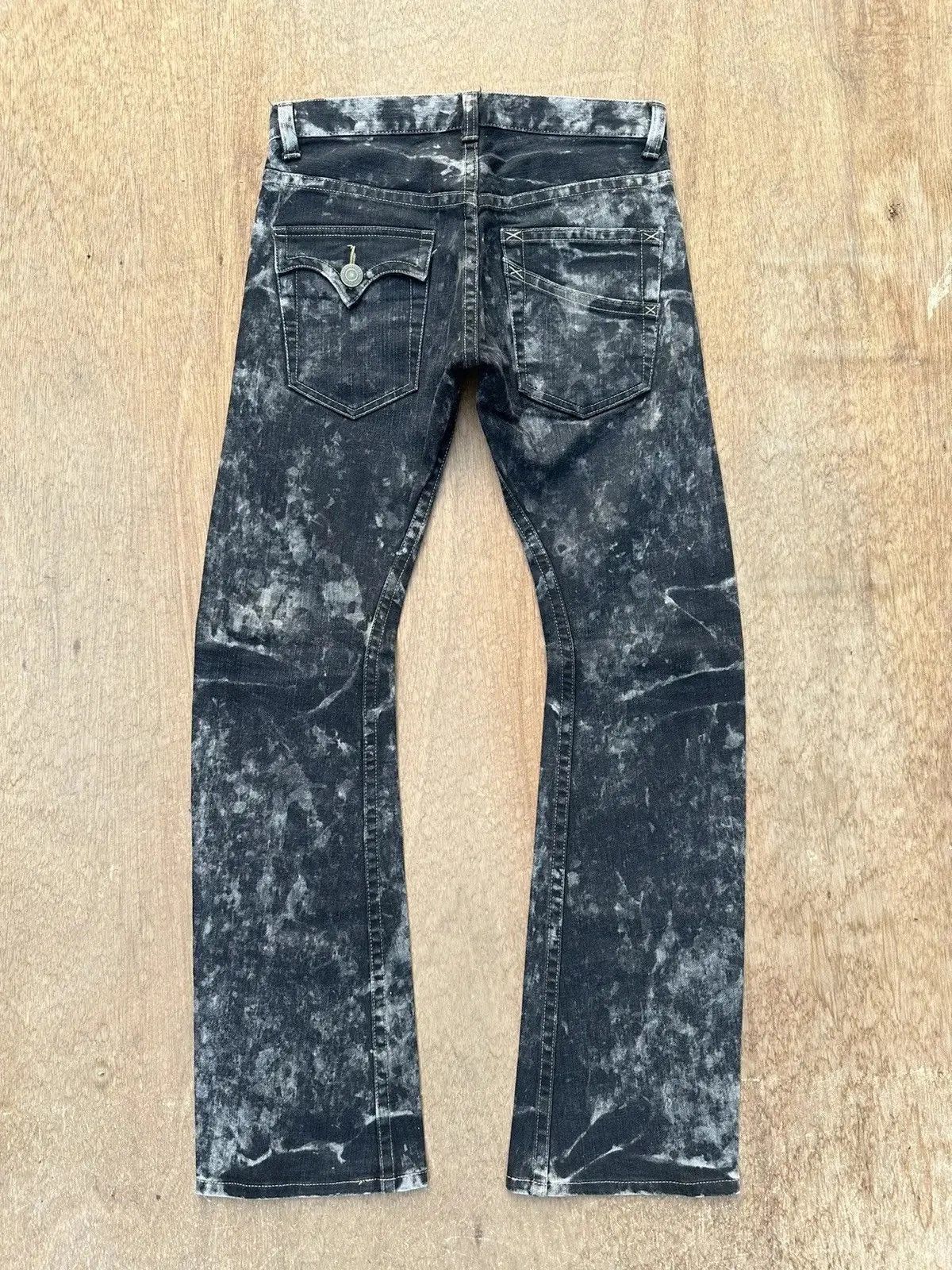 Killer Acid W31 L32 Vintage RATTLE TRAP Curve/Banana Legs Acid Wash Pant Size US 31 - 9 Thumbnail