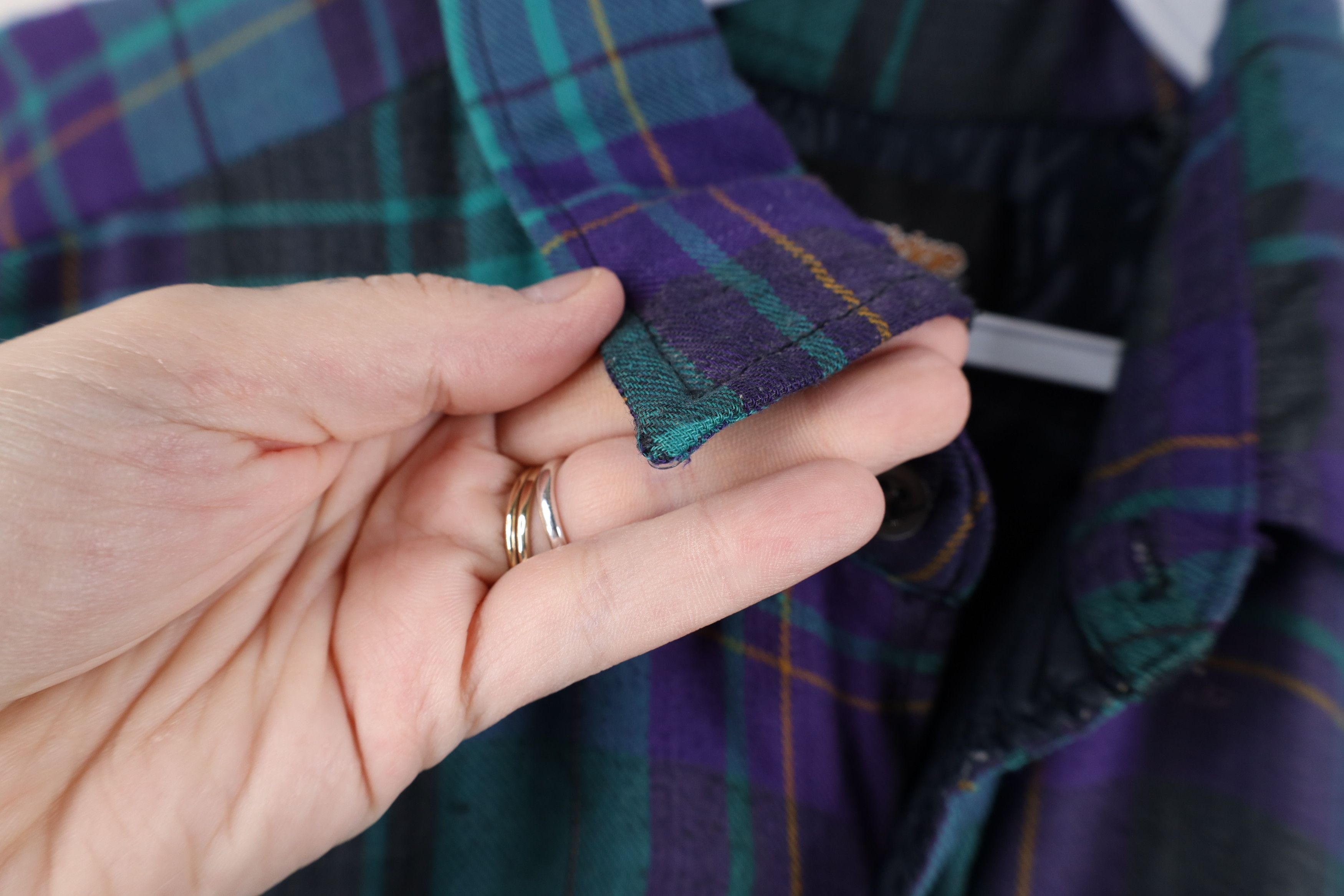 Vintage Vintage 90s Streetwear Quilted Flannel Shirt Jacket Shacket Size US L / EU 52-54 / 3 - 11 Thumbnail
