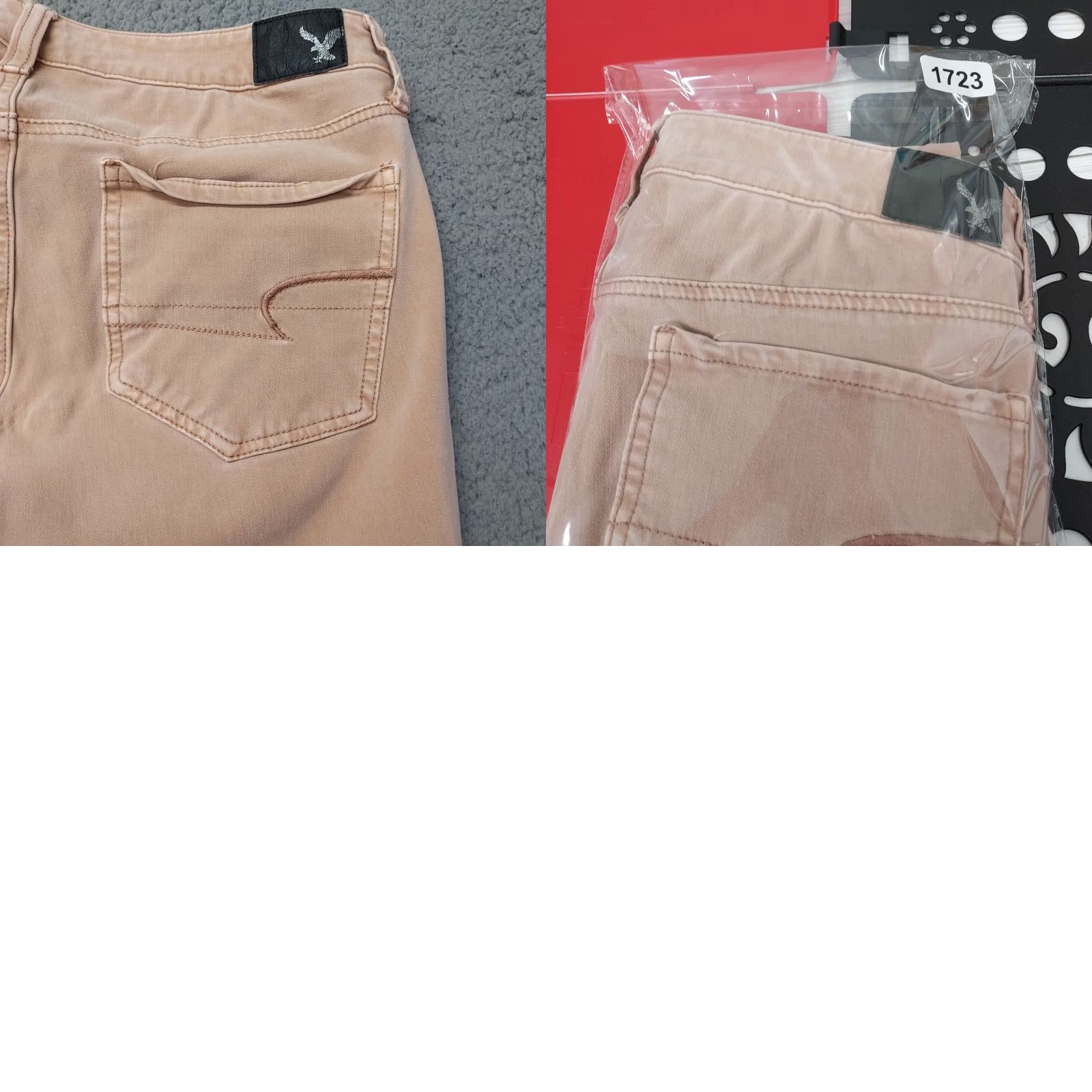 American Eagle Outfitters American Eagle Jegging Womens 8 Regular 360 Super Stretch AEO Sateen X4 Pink Jeans Slim 5-Pocket Womens Size 30" / US 8 / IT 44 - 9 Thumbnail