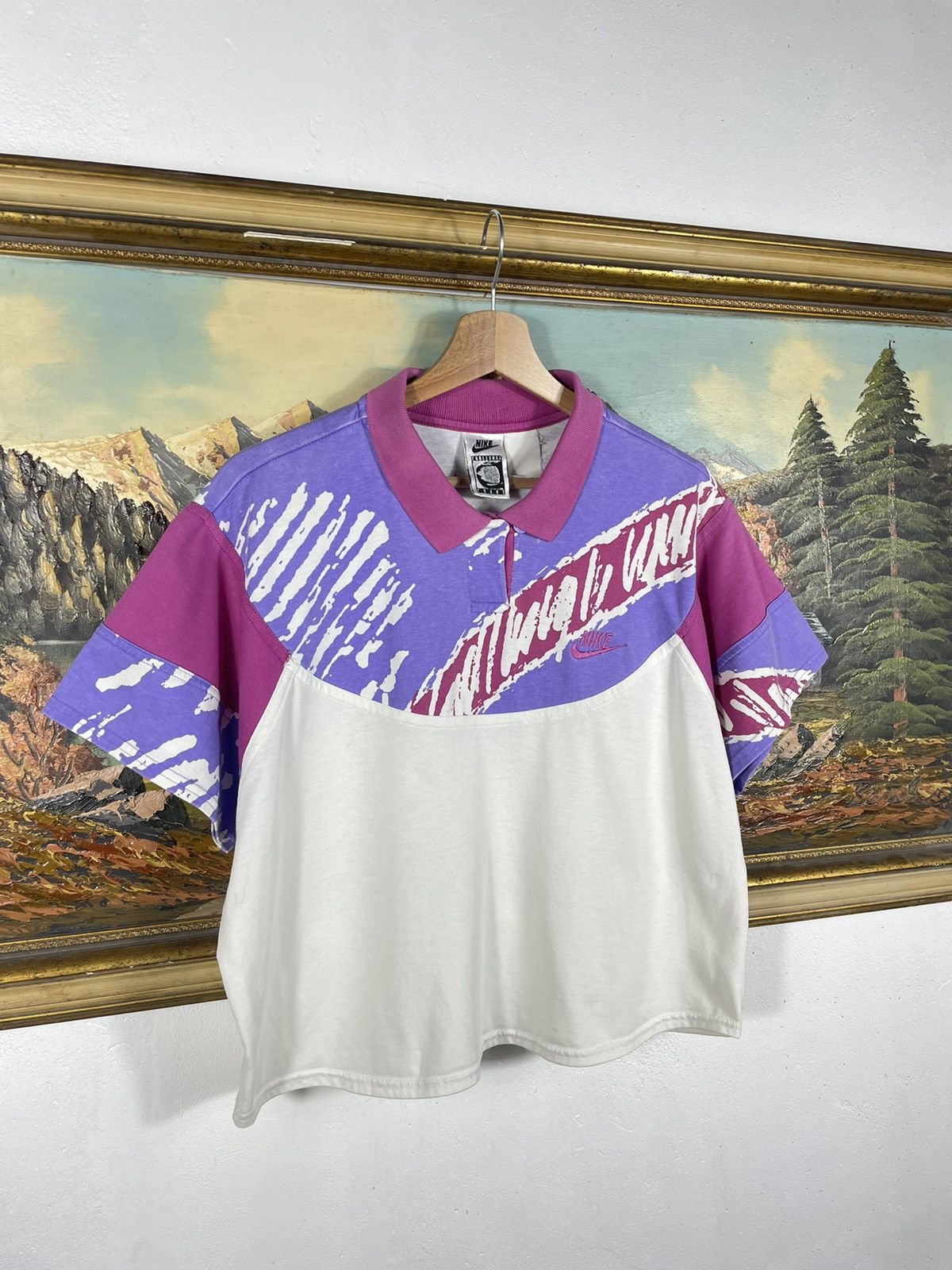 Nike × Vintage Nike Vintage Retro 90s Polo Top T shirt tee Challenge Court Size M / US 6-8 / IT 42-44 - 3 Thumbnail