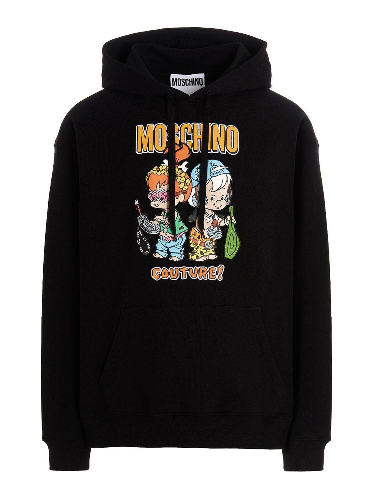 Moschino o1y0225 Logo Hoodie in Black Size US M / EU 48-50 / 2 - 1 Thumbnail