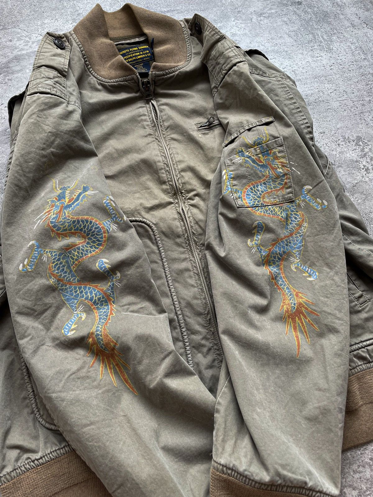 Vintage Polo Ralph Lauren M-421A Flying Sukajan Jacket