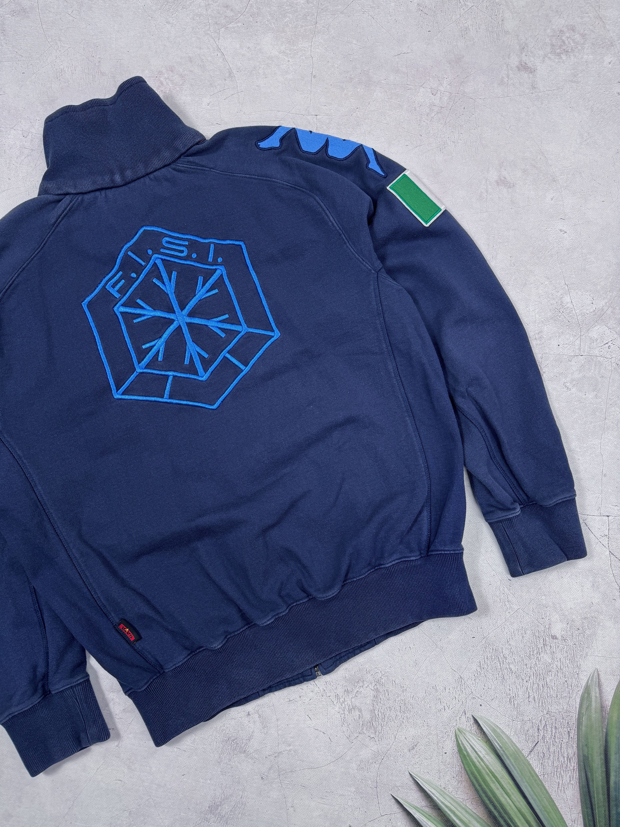Kappa F.I.S.I. Italy Olympic Ski Team Track Jacket by Kappa Size US L / EU 52-54 / 3 - 22 Thumbnail