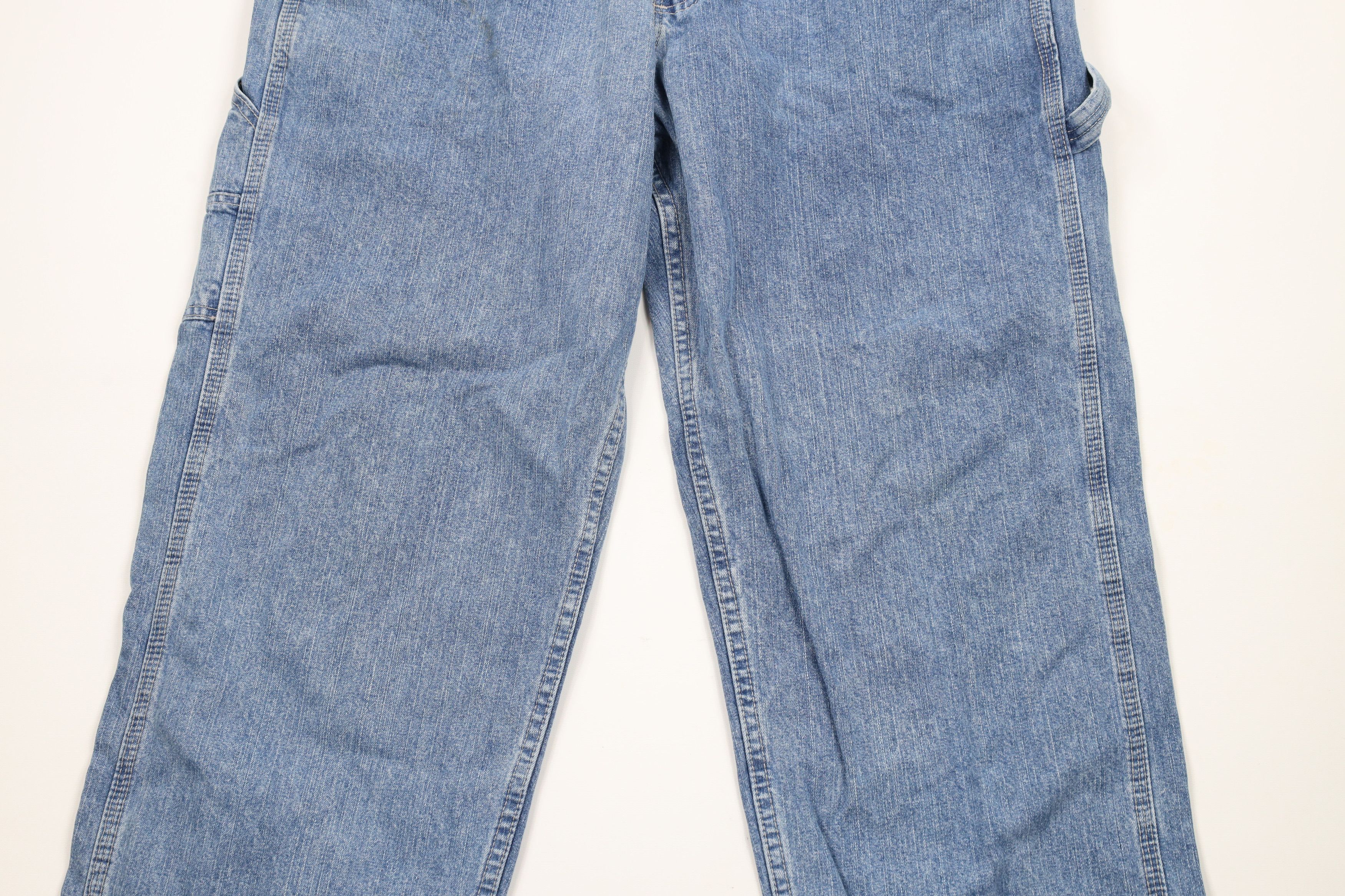 Lee × Vintage Vintage Y2K Lee Wide Leg Carpenter Denim Jeans Blue Size US 36 / EU 52 - 3 Thumbnail