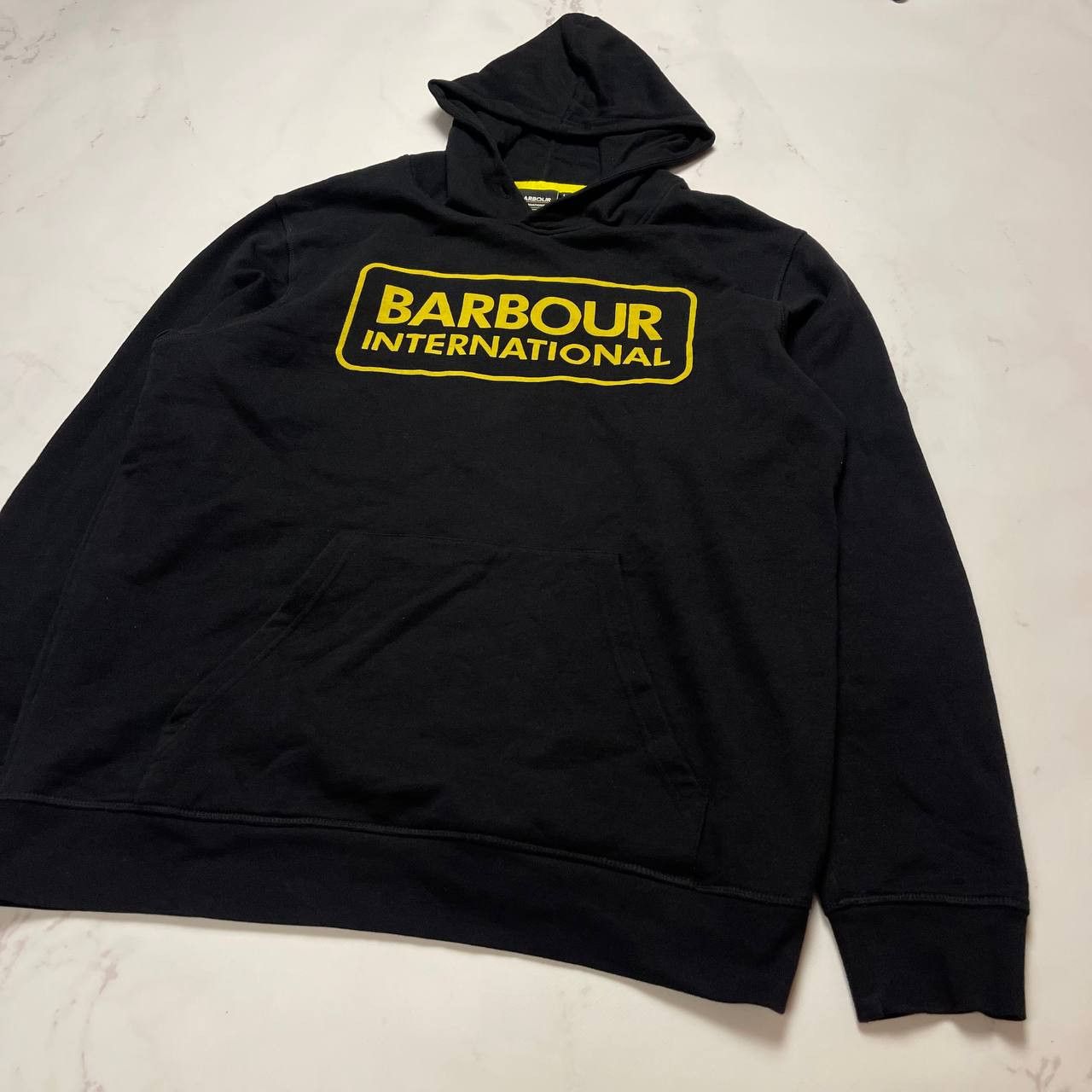 Barbour Barbour International Hoodie Big Logo Size L Vintage Black Size US L / EU 52-54 / 3 - 3 Thumbnail