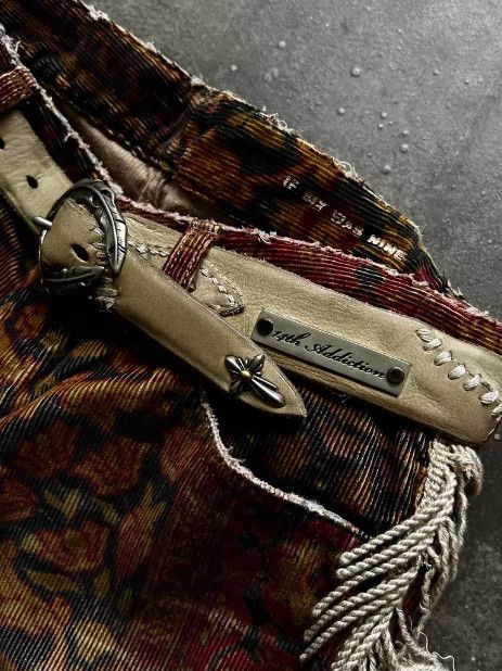 14th Addiction 14th Addiction Early Handcrafted Patchwork Leather Belt Size ONE SIZE - 8 Thumbnail