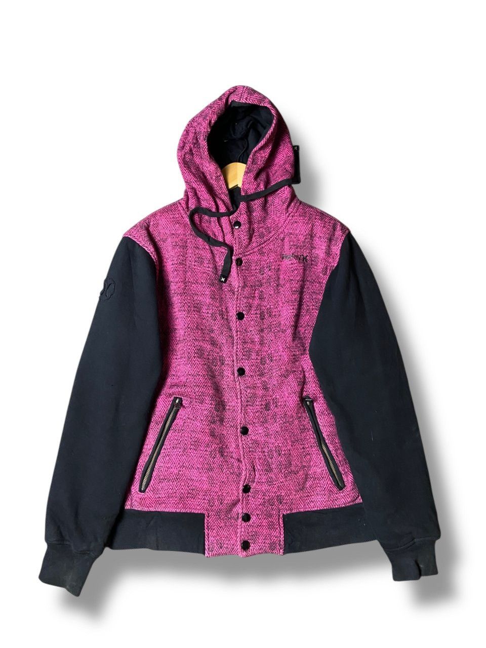 Hurley × Japanese Brand × Vintage HURLEY Brand Button Up Hooded Jacket (122) Size US M / EU 48-50 / 2 - 1 Thumbnail