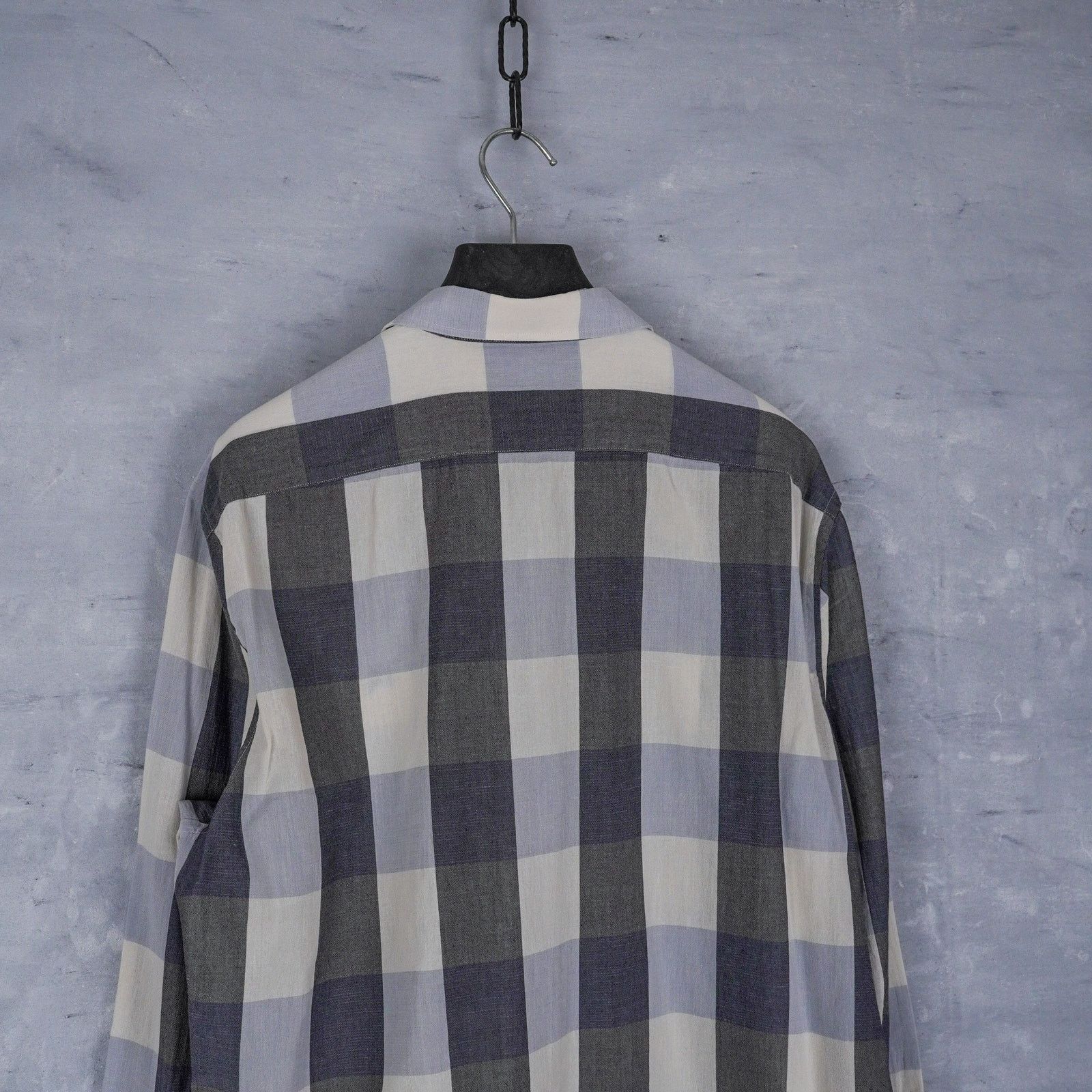 Burberry Burberry london check pattern blue embroidered logo shirt Size US XL / EU 56 / 4 - 4 Thumbnail