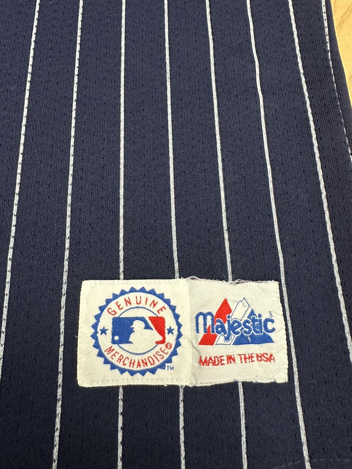 Majestic vintage 1990s Majestic New York Yankees pinstripe Size US XXL / EU 58 / 5 - 4 Thumbnail