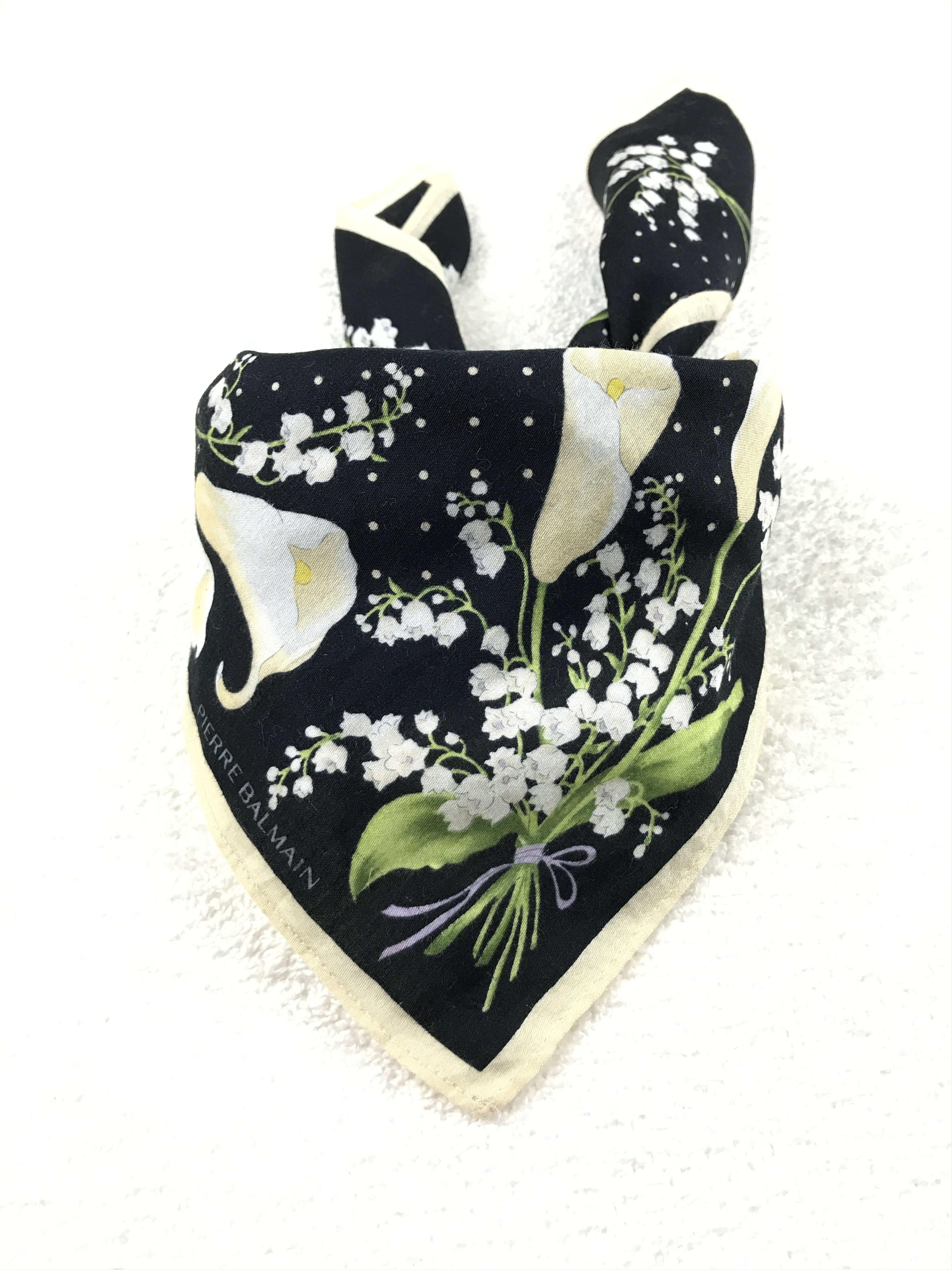 Designer × Pierre Balmain × Vintage Vintage Pierre Balmain Bandana Neckerchief Handkerchief Size ONE SIZE - 3 Thumbnail