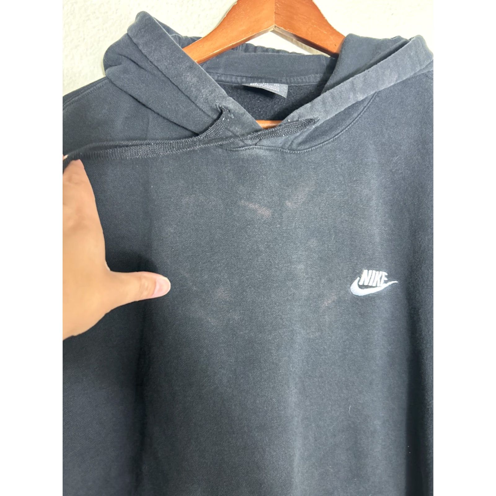 Nike Nike Sportswear Club Fleece Pullover Hoodie Mens XXL Black Staining Size US XXL / EU 58 / 5 - 6 Thumbnail