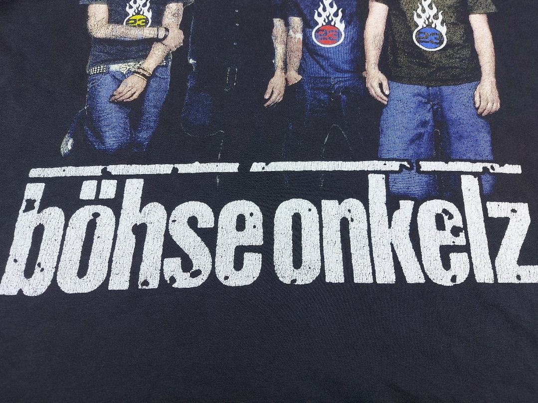 Band Tees × Vintage Vintage 90s Bohse Onkelz Band Rock Germany Double-Sided TEE Size US XL / EU 56 / 4 - 5 Thumbnail