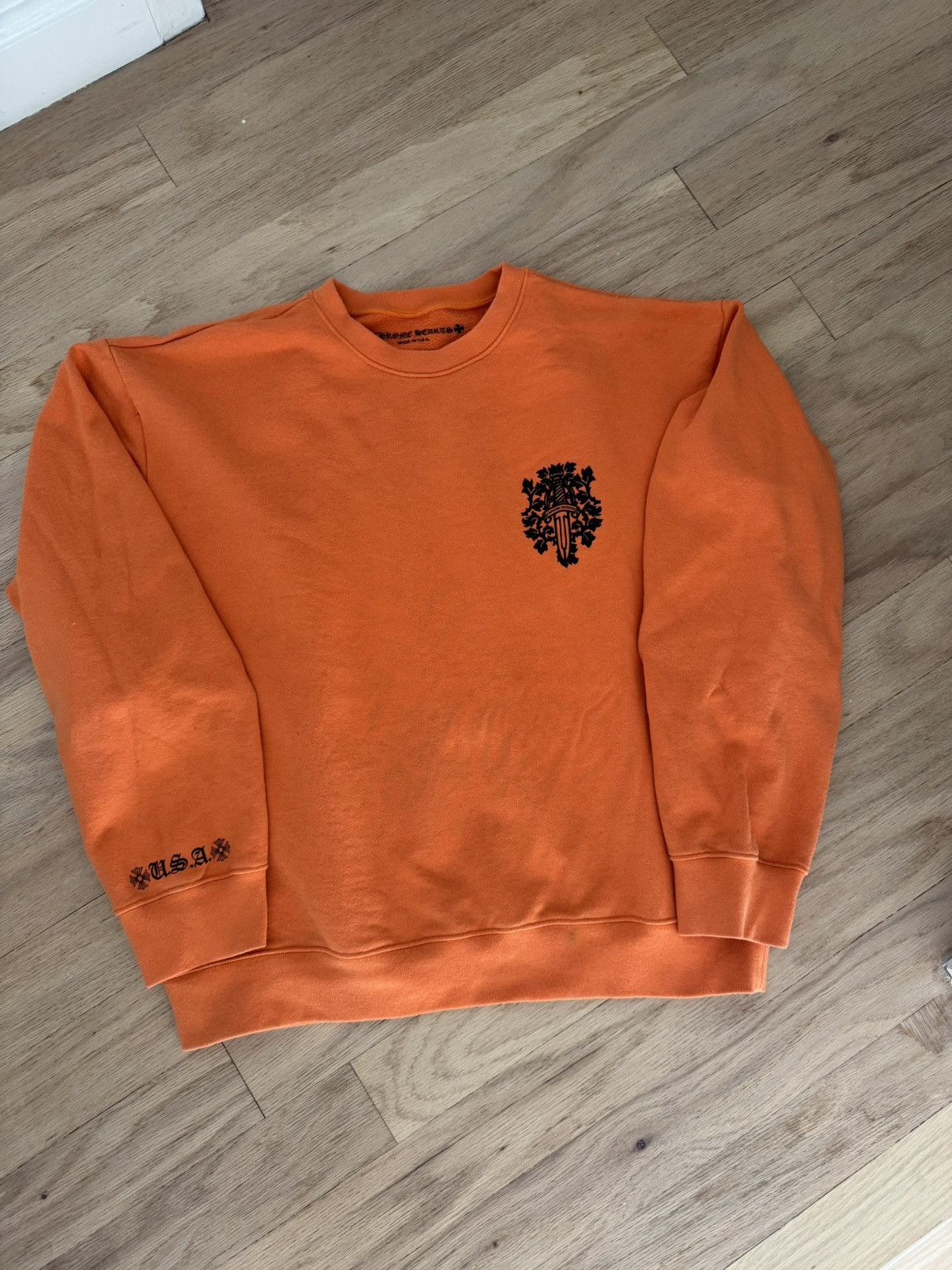 Chrome Hearts Dagger Crewneck Sweatshirt Size US XL / EU 56 / 4 - 2 Thumbnail