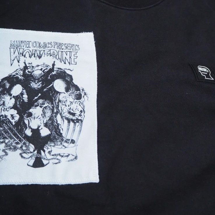 Brain Dead WOLVERINE PATCH CREWNECK - BLACK Size US XL / EU 56 / 4 - 2 Thumbnail