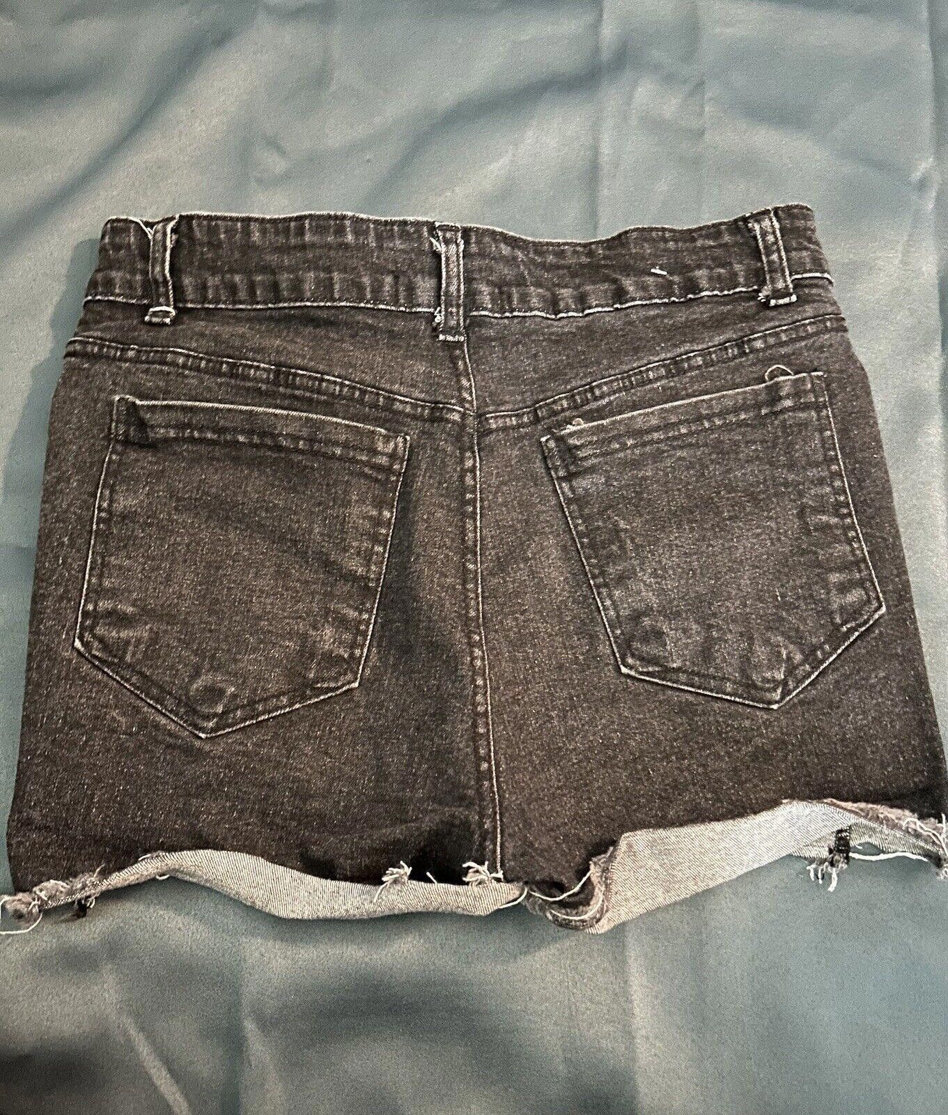 Designer Black Shorts Size Small Size 28" / US 6 / IT 42 - 2 Thumbnail