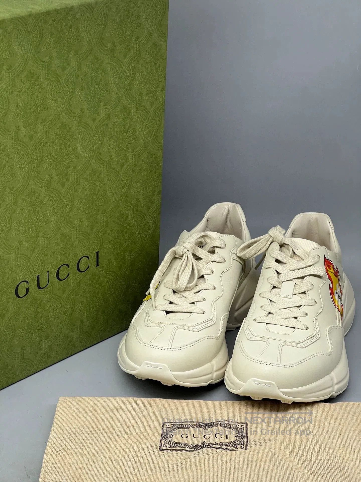 Gucci gucci rhyton beige leather dad shoes. Size US 7.5 / EU 40-41 - 1 Thumbnail