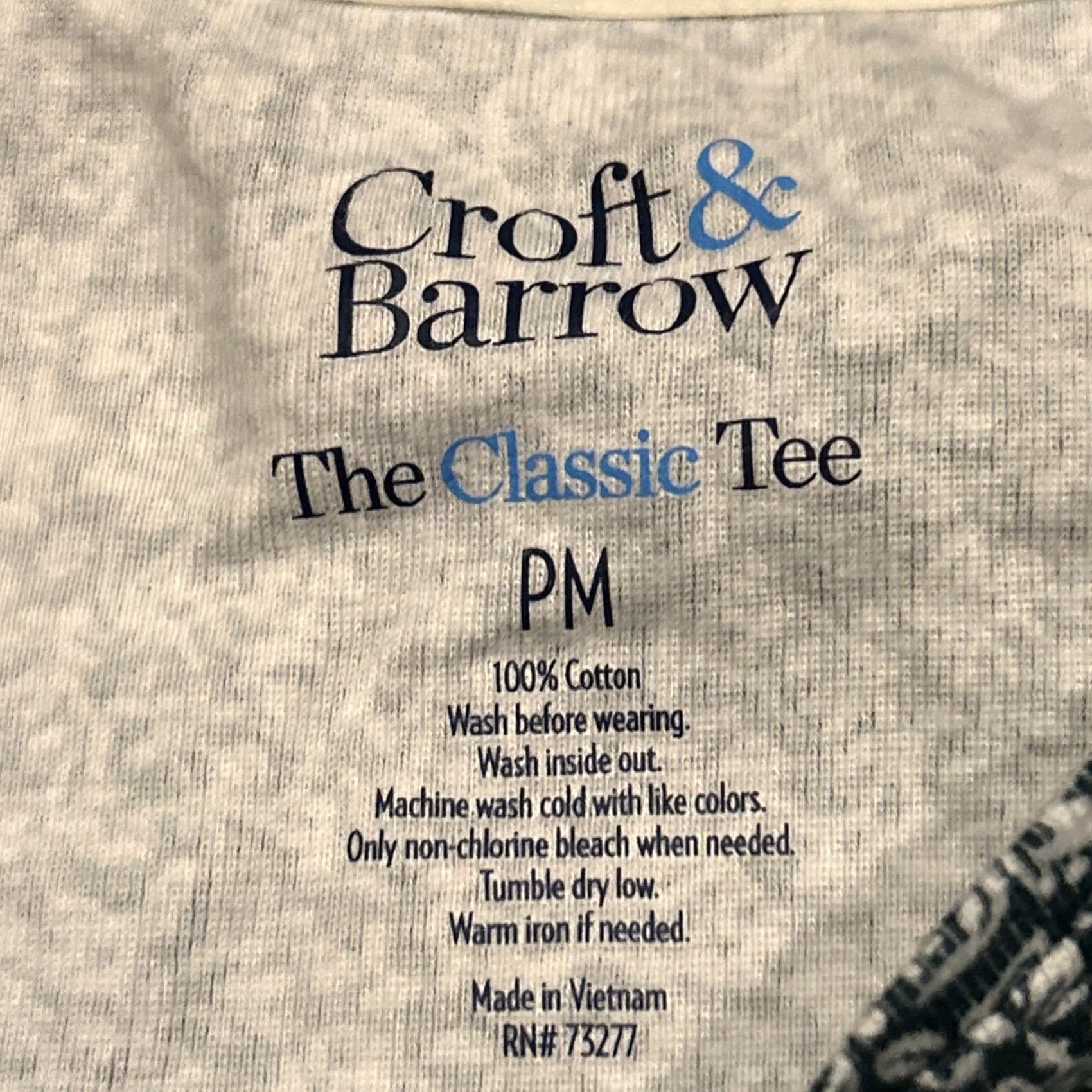 Croft & Barrow Croft & Barrow Women’s The Classic Tee Cotton 3/4 Sleeve Top PM A31 Size M / US 6-8 / IT 42-44 - 3 Thumbnail