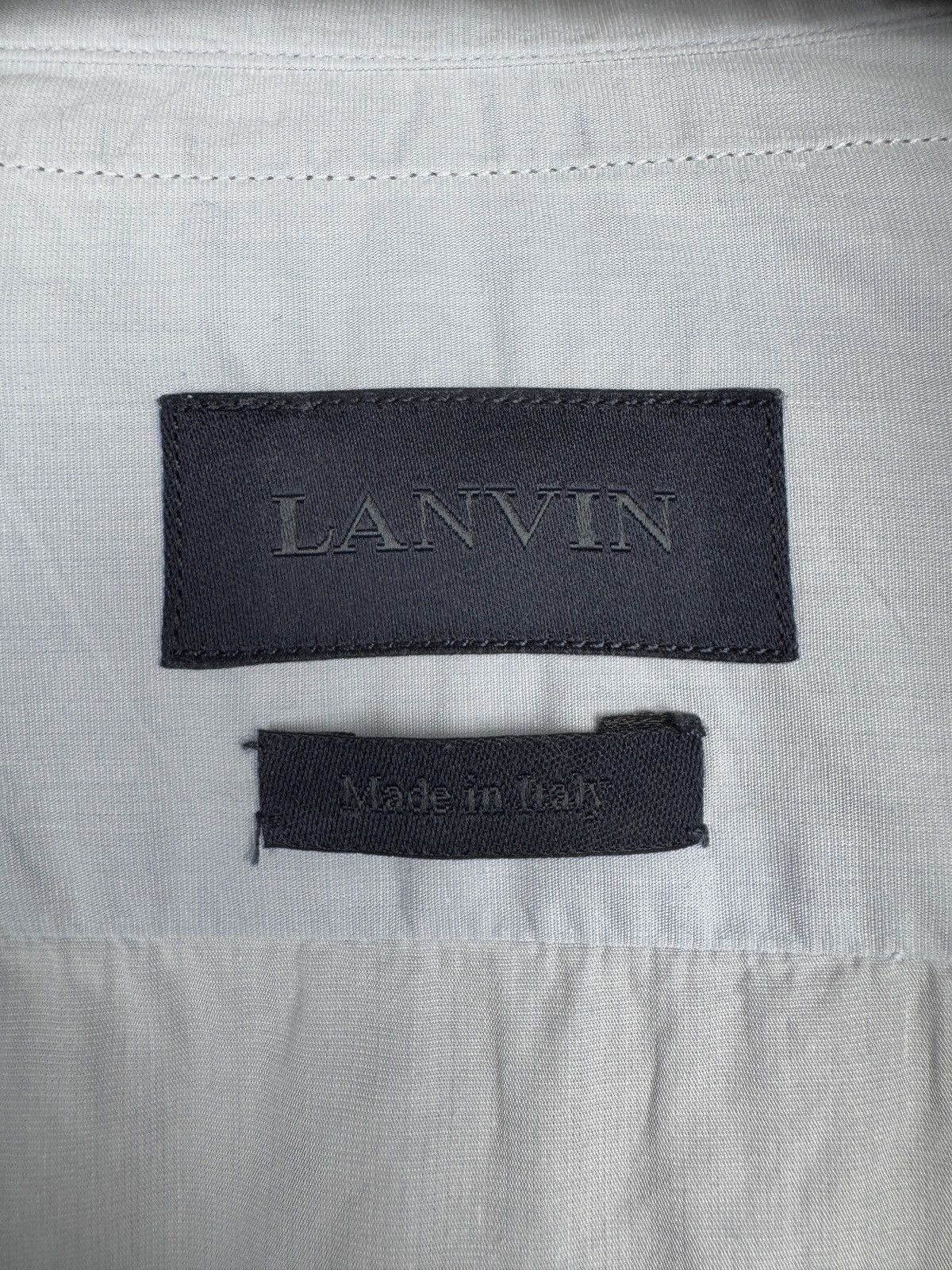 Lanvin Lanvin blue double collar long sleeve shirt Size US S / EU 44-46 / 1 - 9 Thumbnail