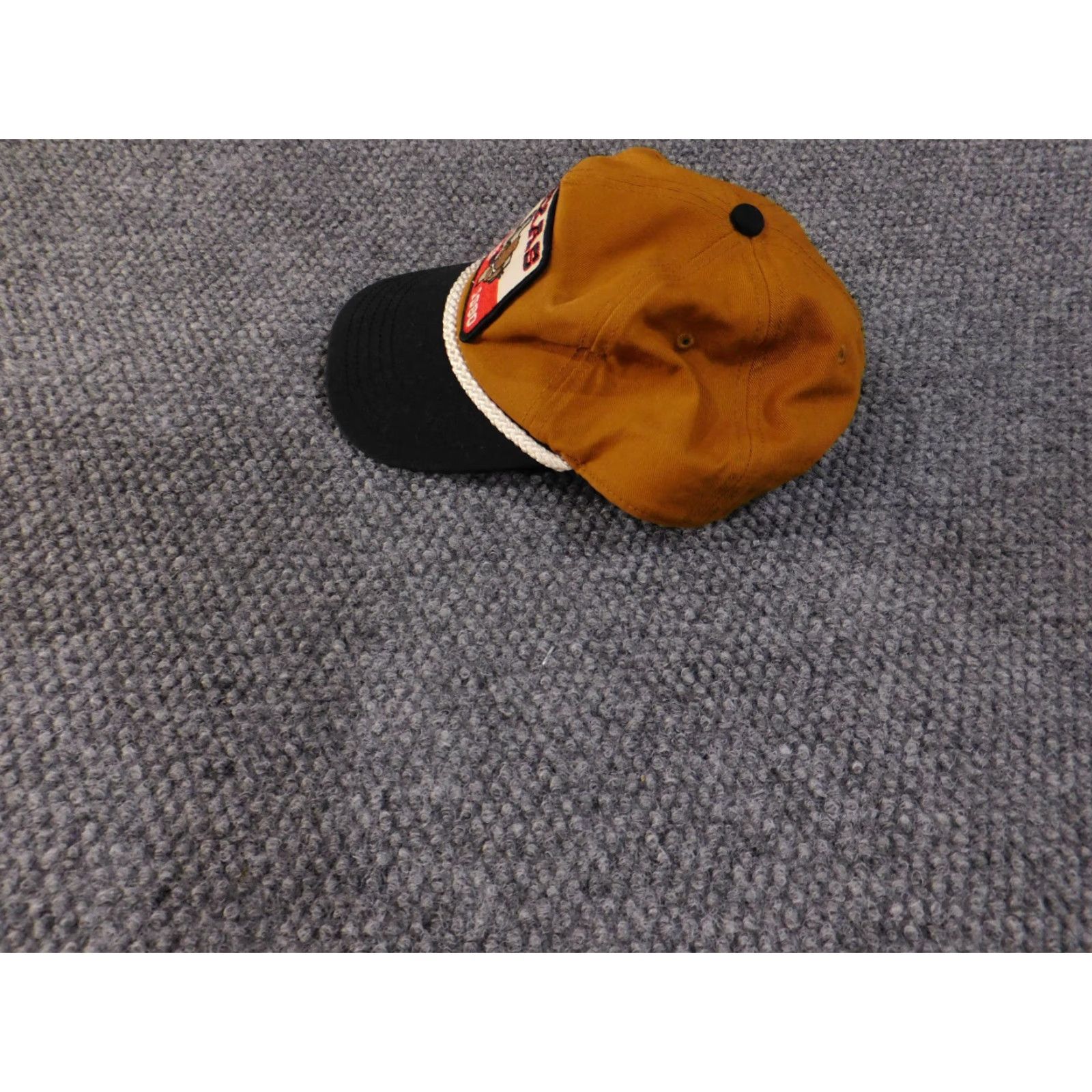 American Needle American Needle Baseball Hat Mens Adjustable Brown Black Texas Open 1980 Patch V Size ONE SIZE - 5 Thumbnail