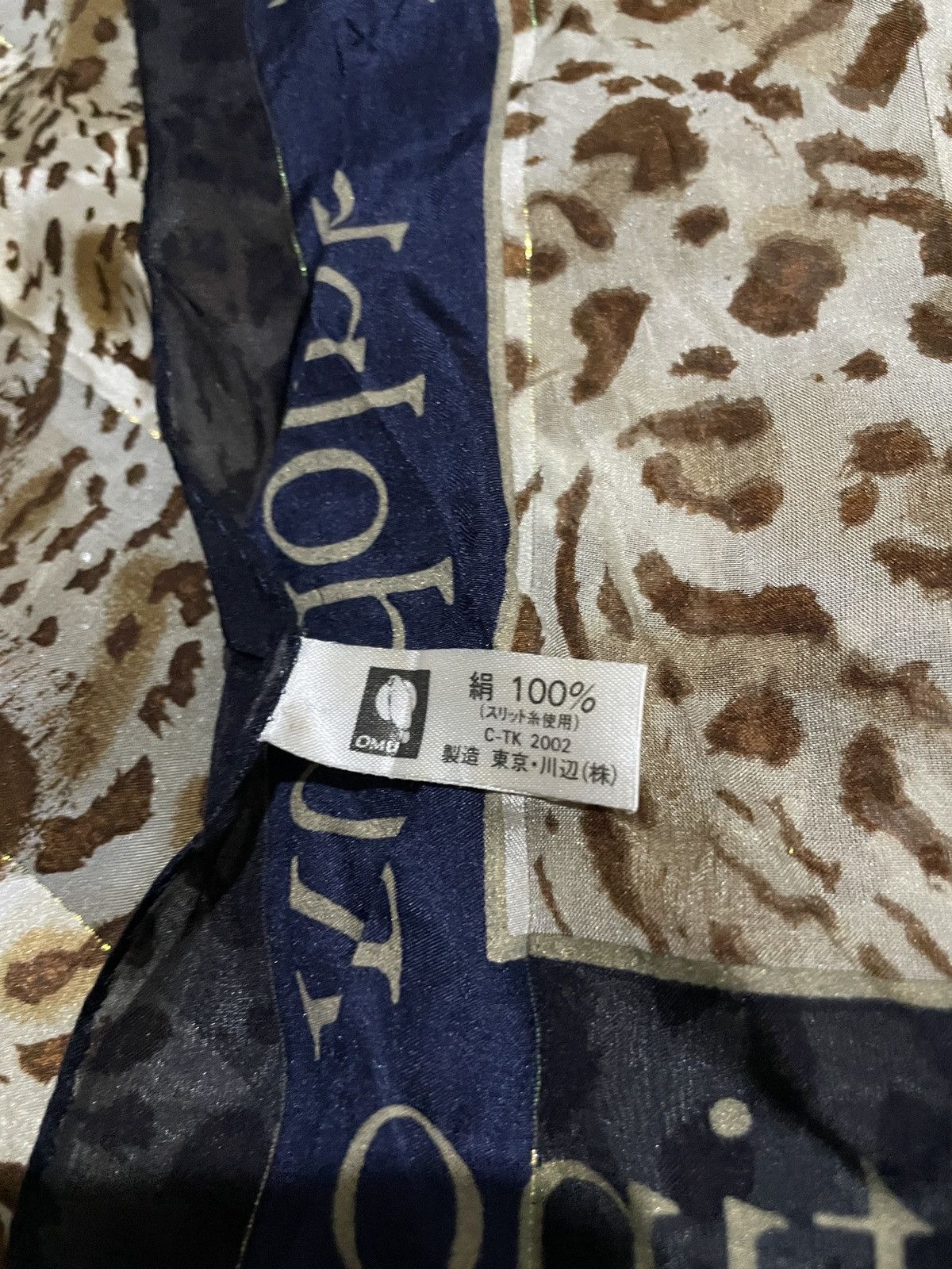 Designer × Valentino × Vintage Vintage 90’s Rudolph Valentino silk Scarves Leopard Printed Size ONE SIZE - 8 Thumbnail