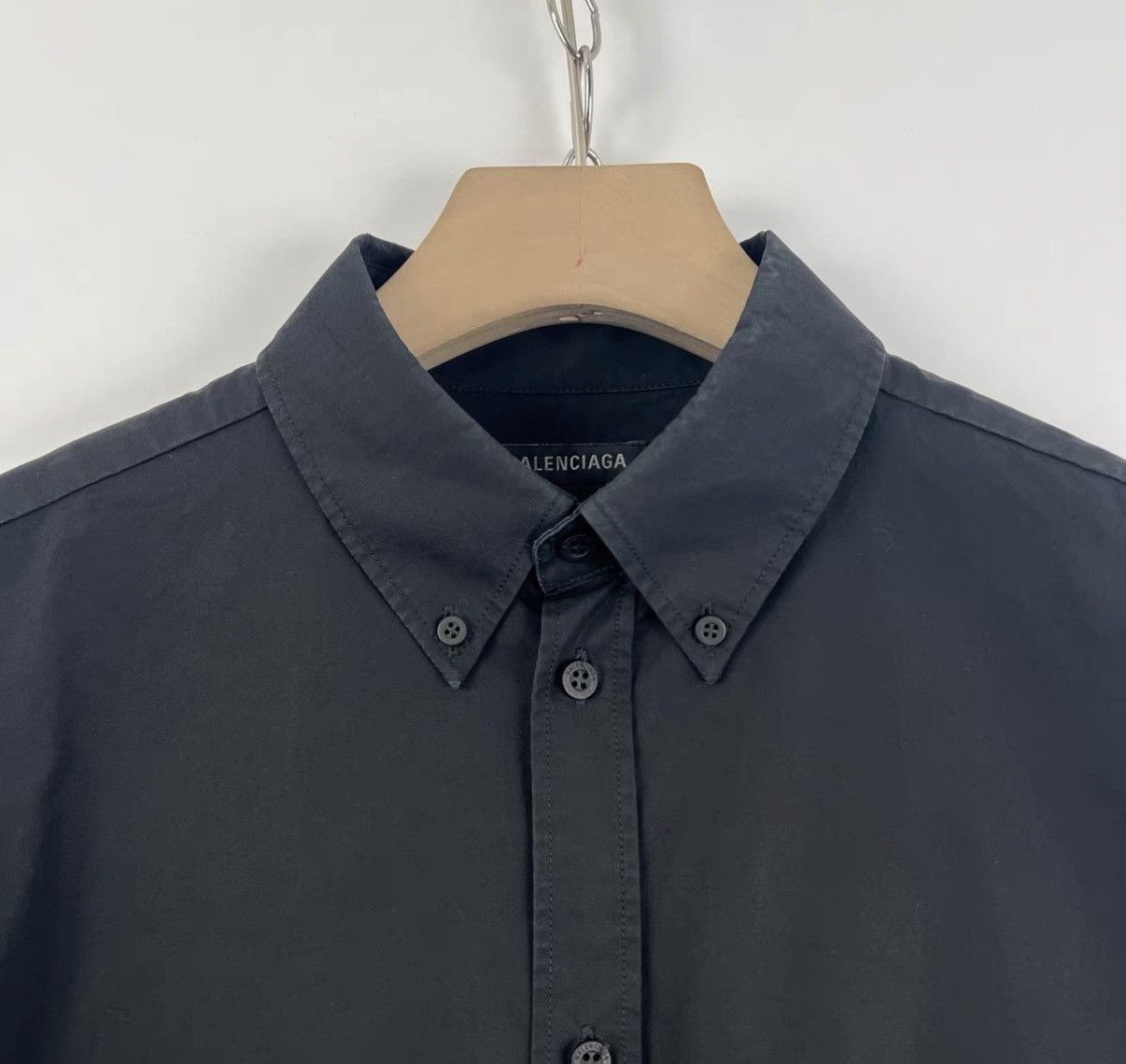 Balenciaga Balenciaga Black Vinyl Embroidered Coke Shirt K12 Size US L / EU 52-54 / 3 - 5 Thumbnail