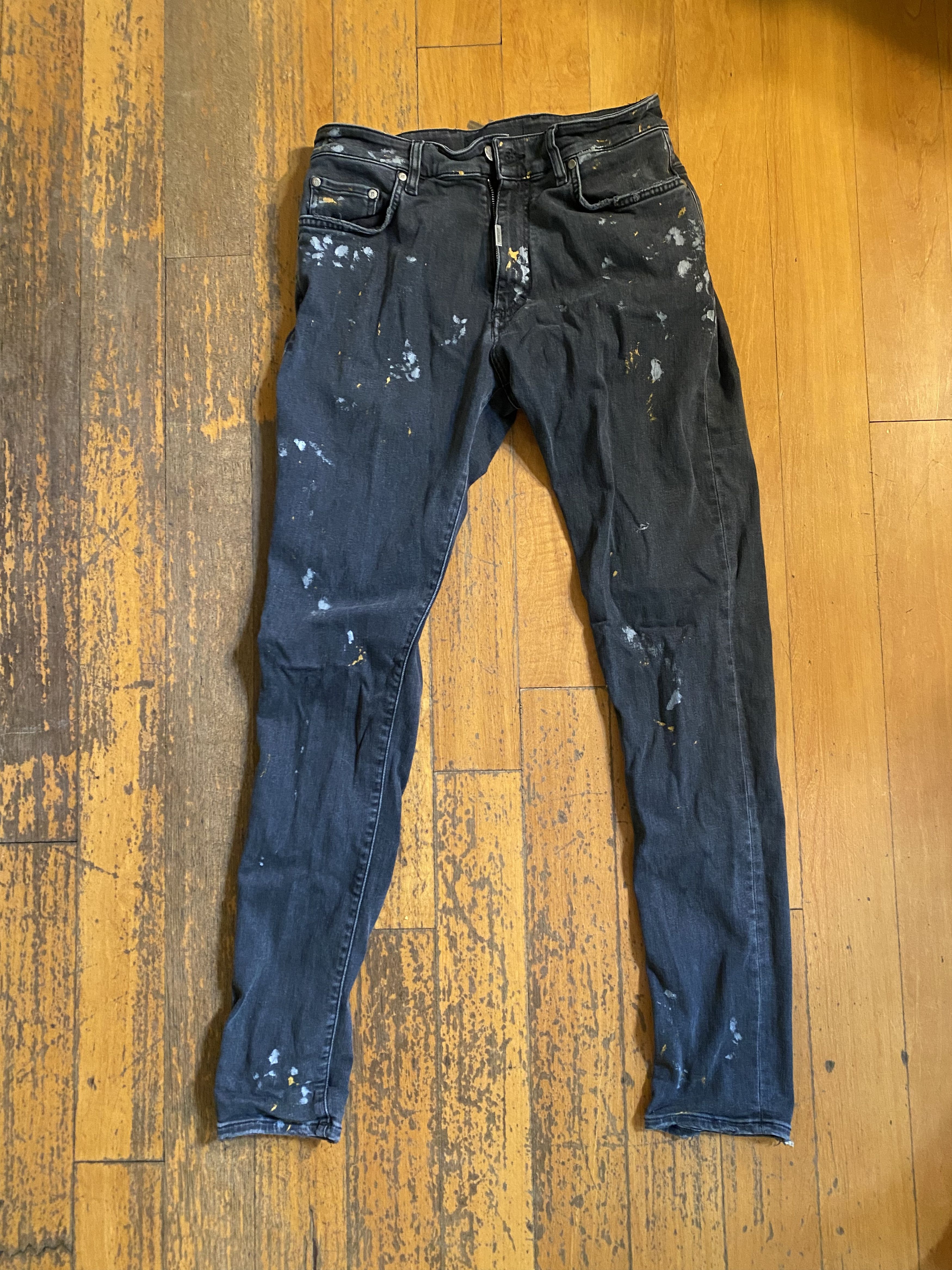Represent Clo. represent paint splatter black skinnies Size US 32 / EU 48 - 1 Thumbnail