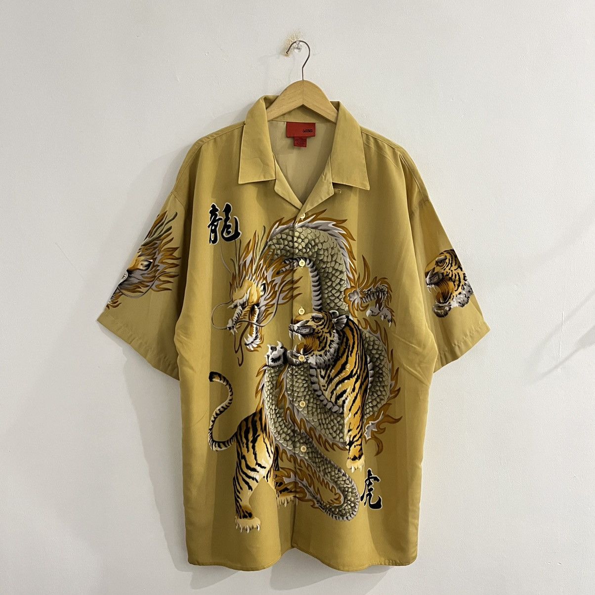 Japanese Brand Hex Dragon Y2K Style Button Up Shirt - JUN25 Size US XXL / EU 58 / 5 - 1 Thumbnail
