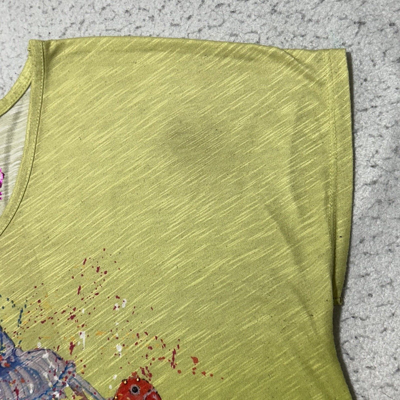 Other Leoma Lovegrove Medium Lovebird Rhinestone V Neck T Shirt Size M / US 6-8 / IT 42-44 - 4 Thumbnail