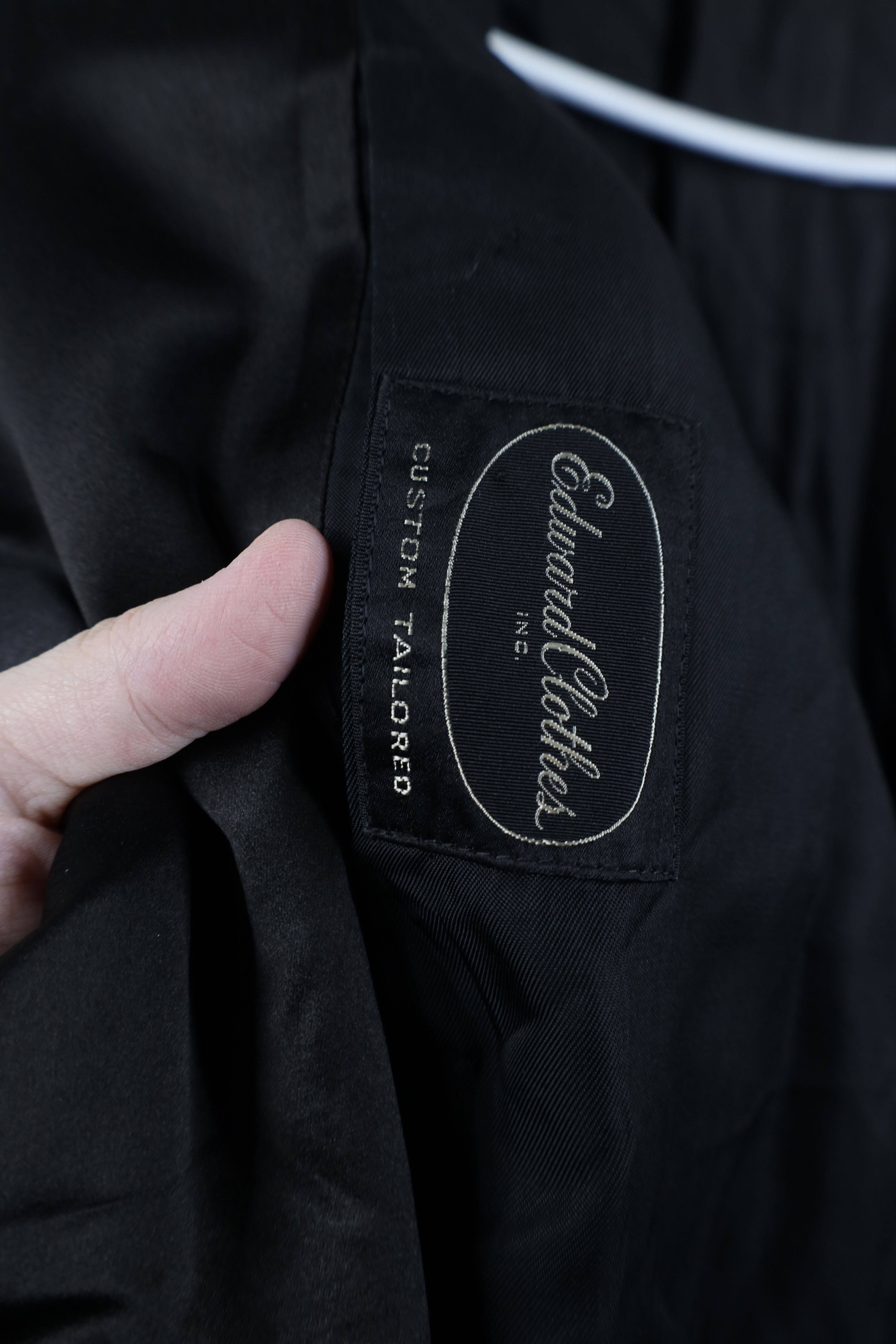 Vintage Vintage 30s Bespoke Prom Tuxedo Suit Coat Jacket Black USA Size US L / EU 52-54 / 3 - 10 Thumbnail