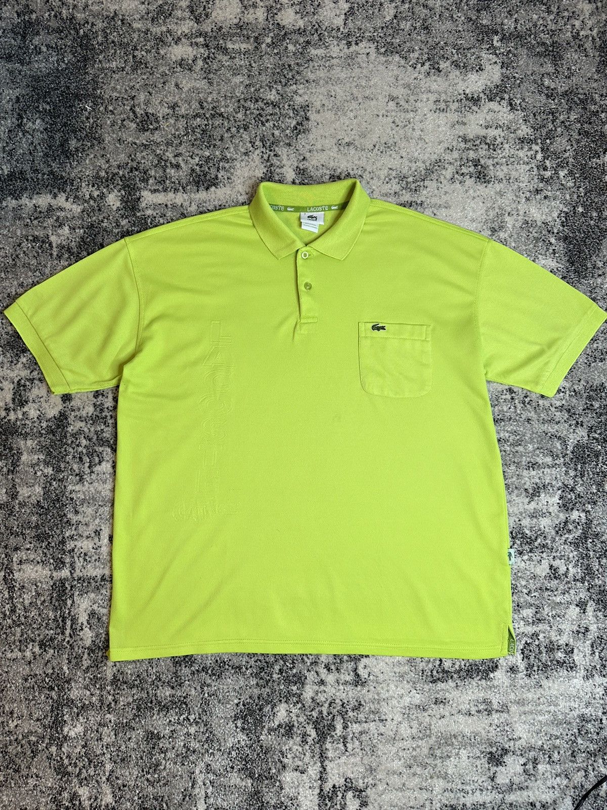 Lacoste × Vintage Lacoste Polo Shirt Vintage Made in France 🇫🇷 Streetwear Rare Size US XL / EU 56 / 4 - 2 Thumbnail
