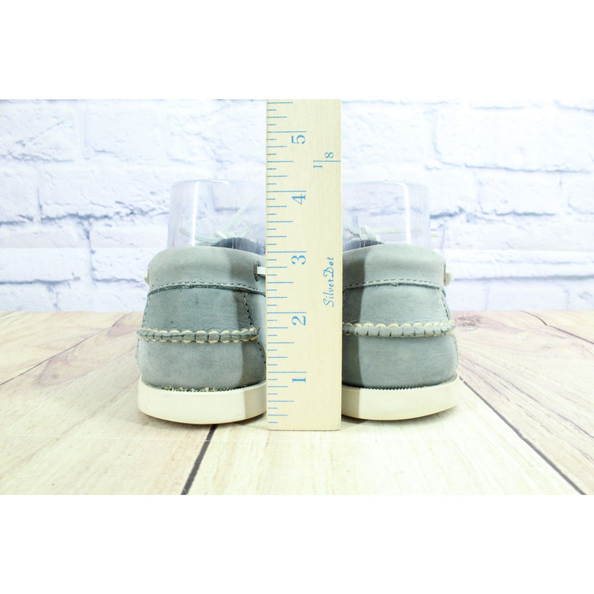 L.L. Bean LL Bean Light Blue Leather Slip-On Boat Loafers Size US 7.5 / EU 40-41 - 6 Thumbnail