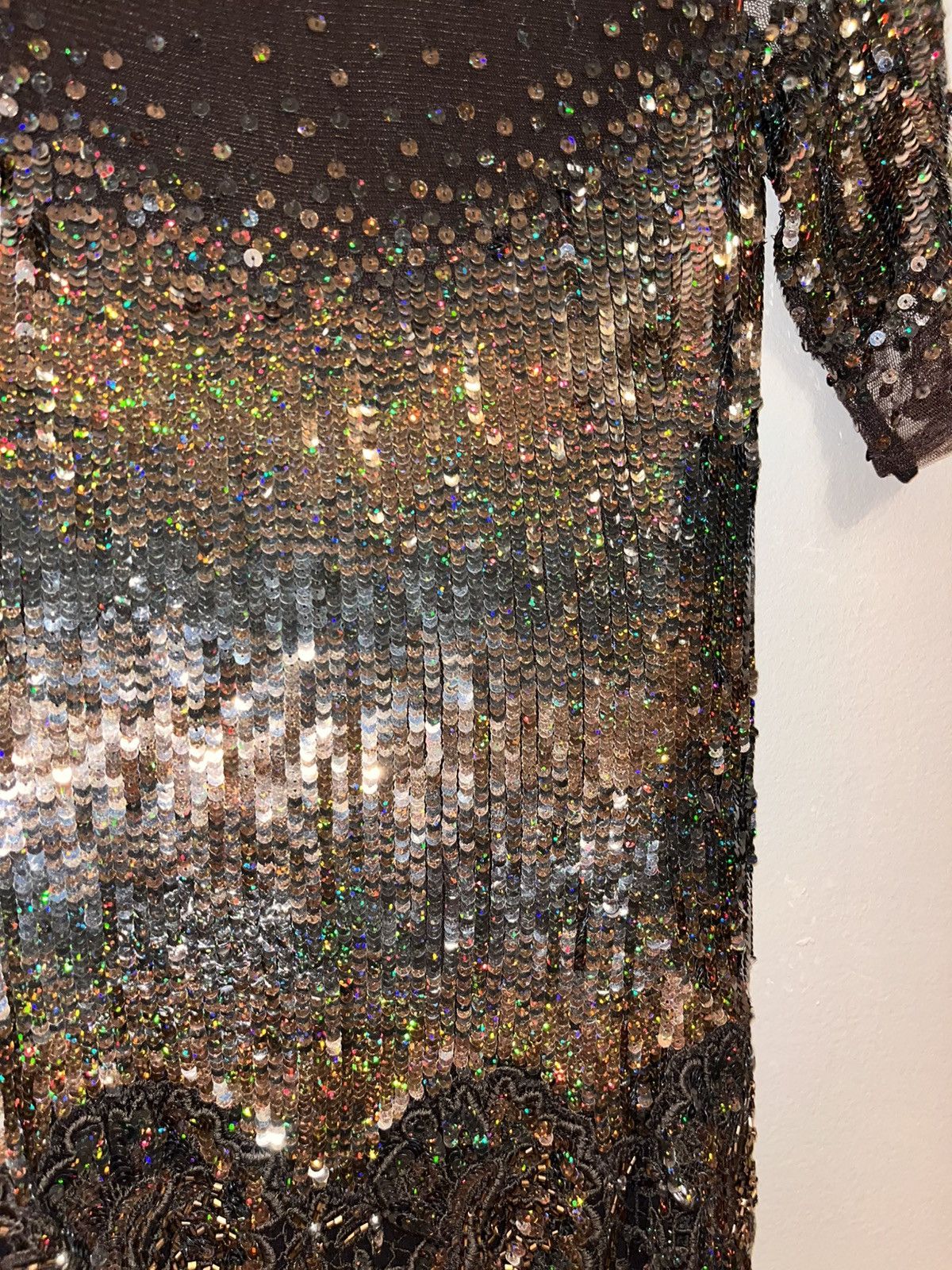 Blumarine Chocolate brown Blumarine dress with sequins vintage Size S / US 4 / IT 40 - 10 Thumbnail