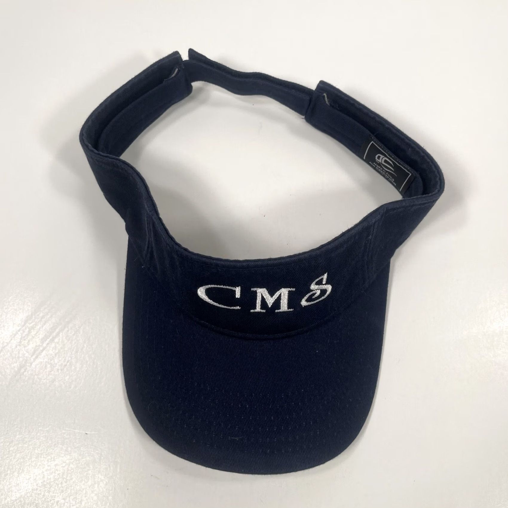 Vintage Outdoor Cap OC Visor Adult Navy Blue Hat Adjustable CMS Embroidered Size ONE SIZE - 3 Thumbnail