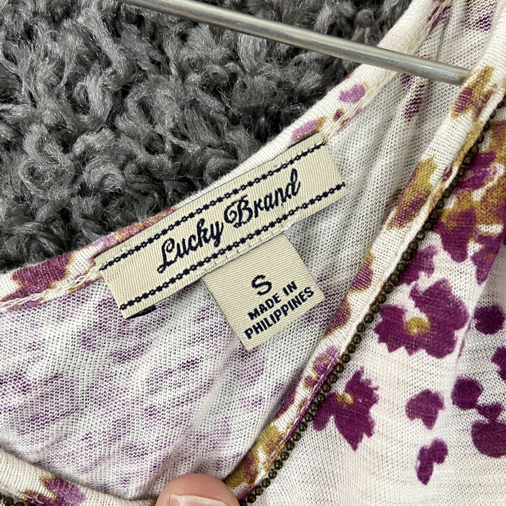 Lucky Brand Lucky Brand Women’s S Blouse Floral Multicolor Short Sleeves Size S / US 4 / IT 40 - 6 Thumbnail