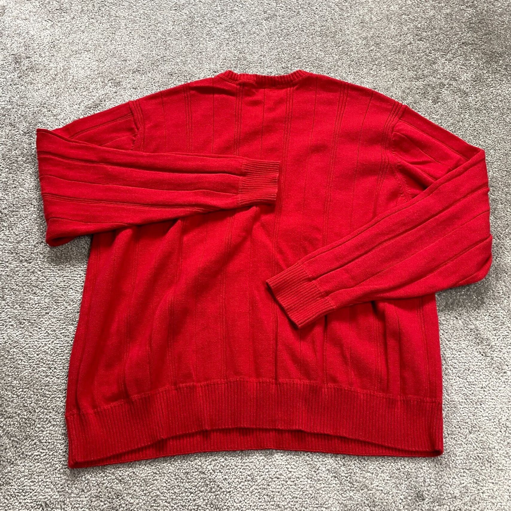 Vintage VINTAGE is not used here; use given: John Ashford Pullover Sweater Mens 2XL Red Knit Crew Neck Cotton Solid Long Sleeve Regular Fit Casual Business Size US XXL / EU 58 / 5 - 2 Thumbnail