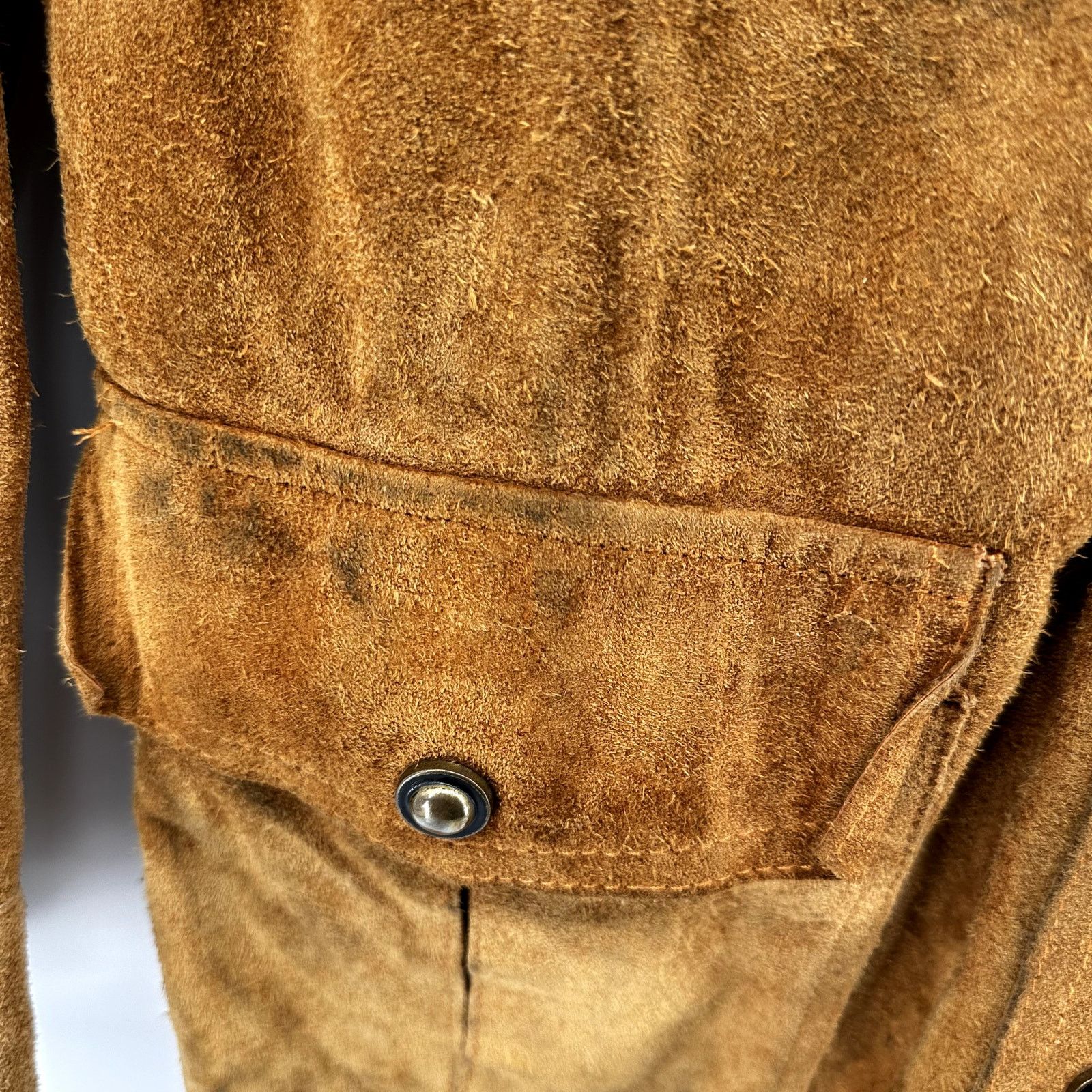 Vintage VTG Areitio Leather Button Up Jacket '70s Collared Zip XL Size XL / US 12-14 / IT 48-50 - 5 Thumbnail