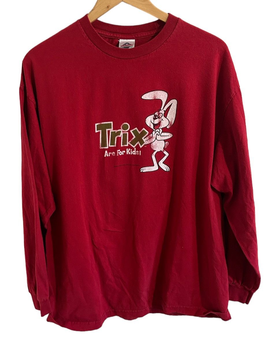 Vintage Vintage Trix Are For Kids Long Sleeve Shirt Size US XL / EU 56 / 4 - 1 Thumbnail