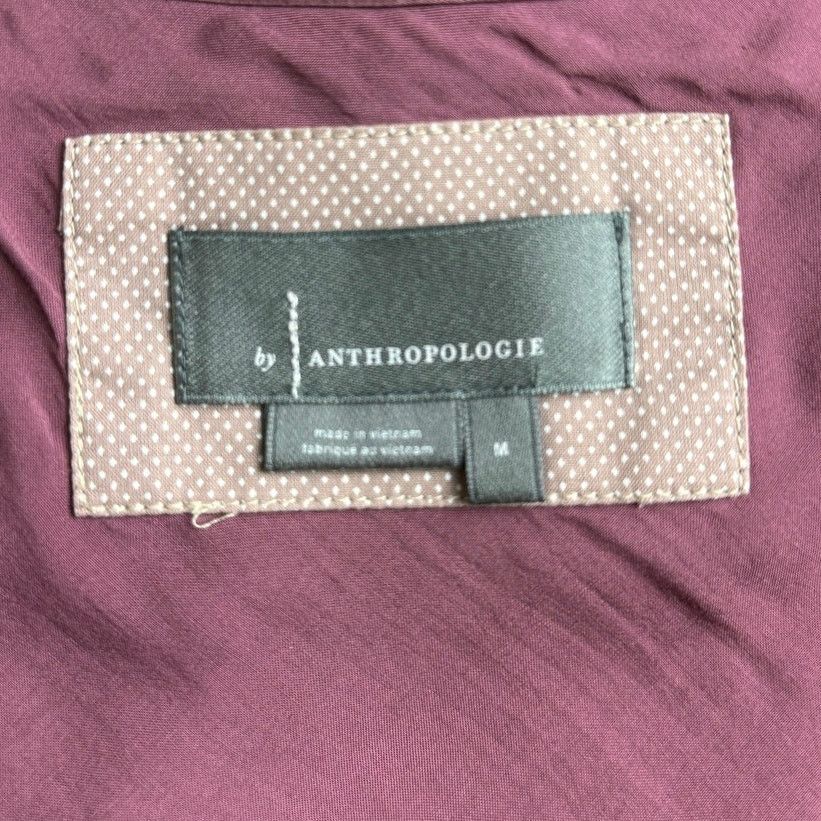 Anthropologie Anthropologie Elyse Plum Satin Slip Midi Dress - Size M Size M / US 6-8 / IT 42-44 - 9 Thumbnail